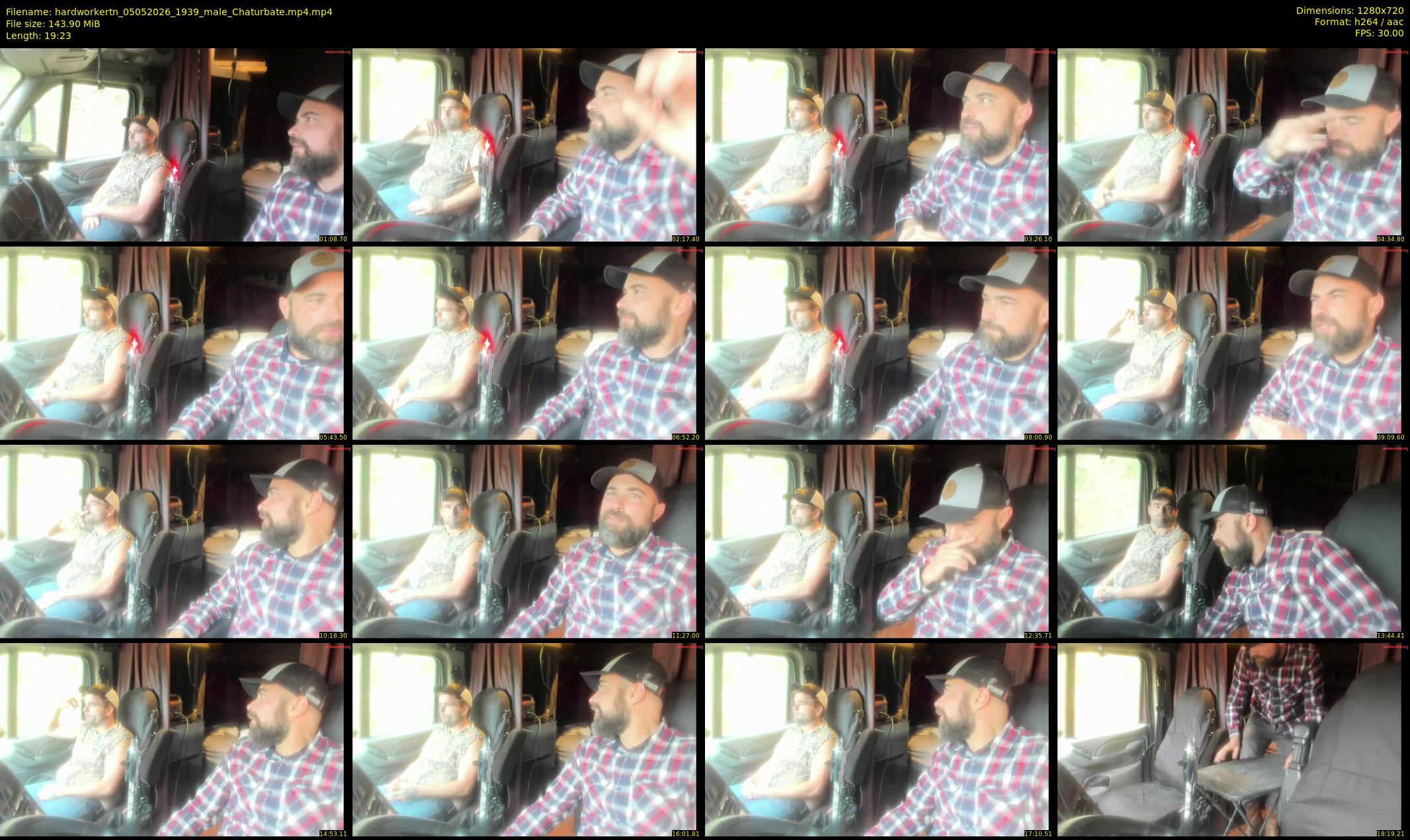 hardworkertn — 20 minute Chaturbate male cam show recording, 720p, May 5, 2026