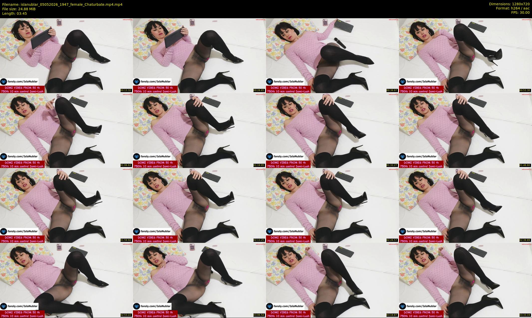islanublar — 4 minute Chaturbate female cam show recording, 720p, May 5, 2026