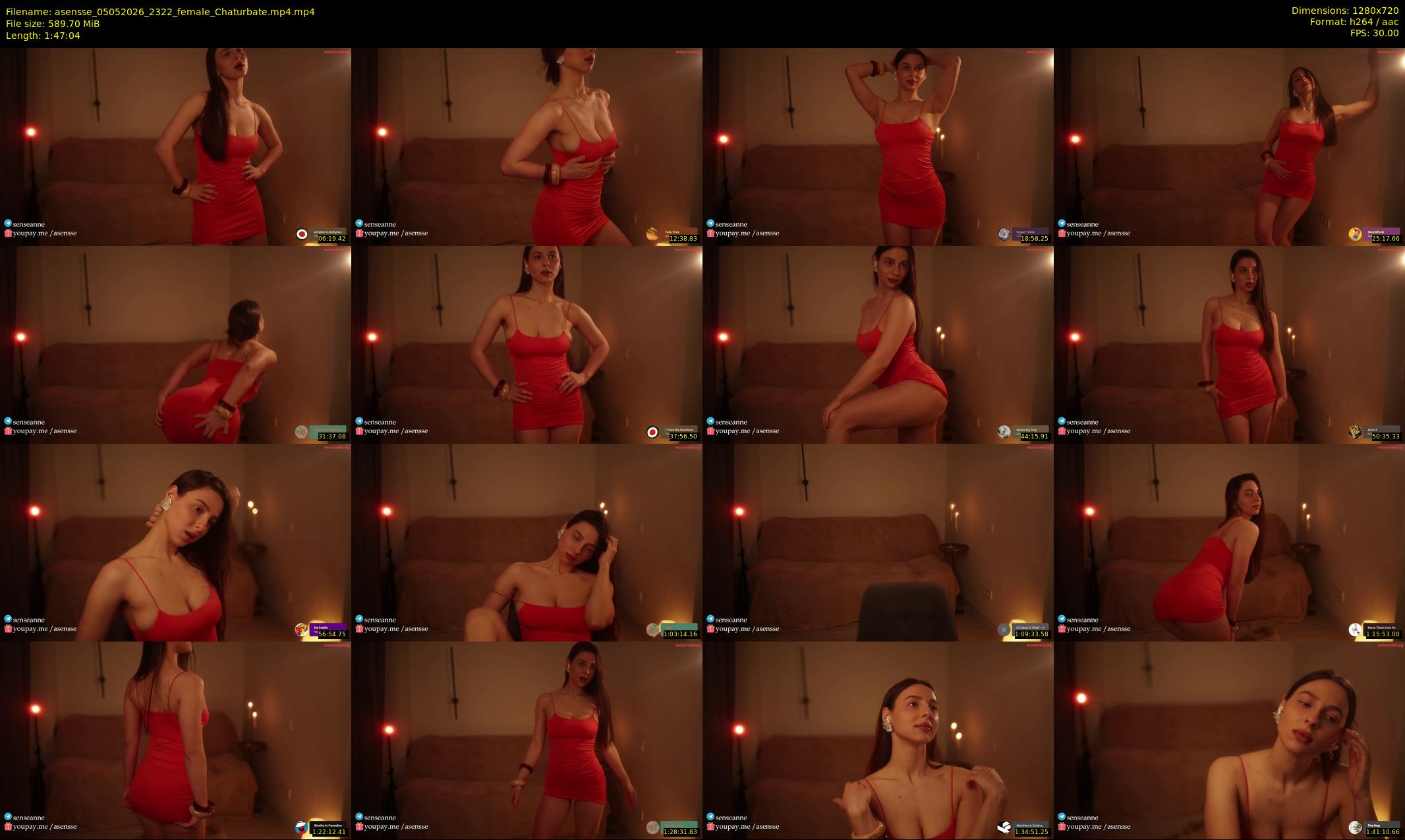 asensse — 108 minute Chaturbate female cam show recording, 720p, May 5, 2026