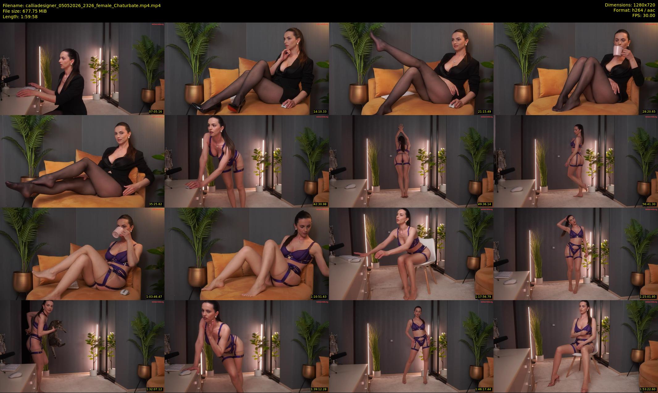 calliadesigner — 120 minute Chaturbate female cam show recording, 720p, May 5, 2026