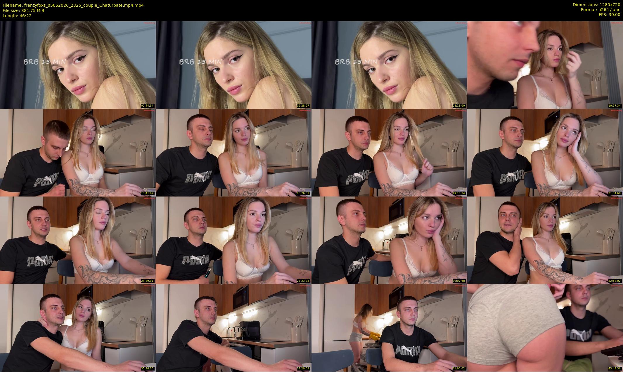frenzyfoxs — 47 minute Chaturbate couple cam show recording, 720p, May 5, 2026