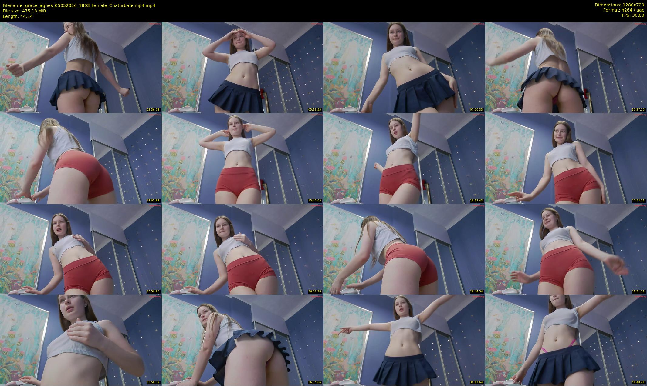 grace_agnes — 45 minute Chaturbate female cam show recording, 720p, May 5, 2026