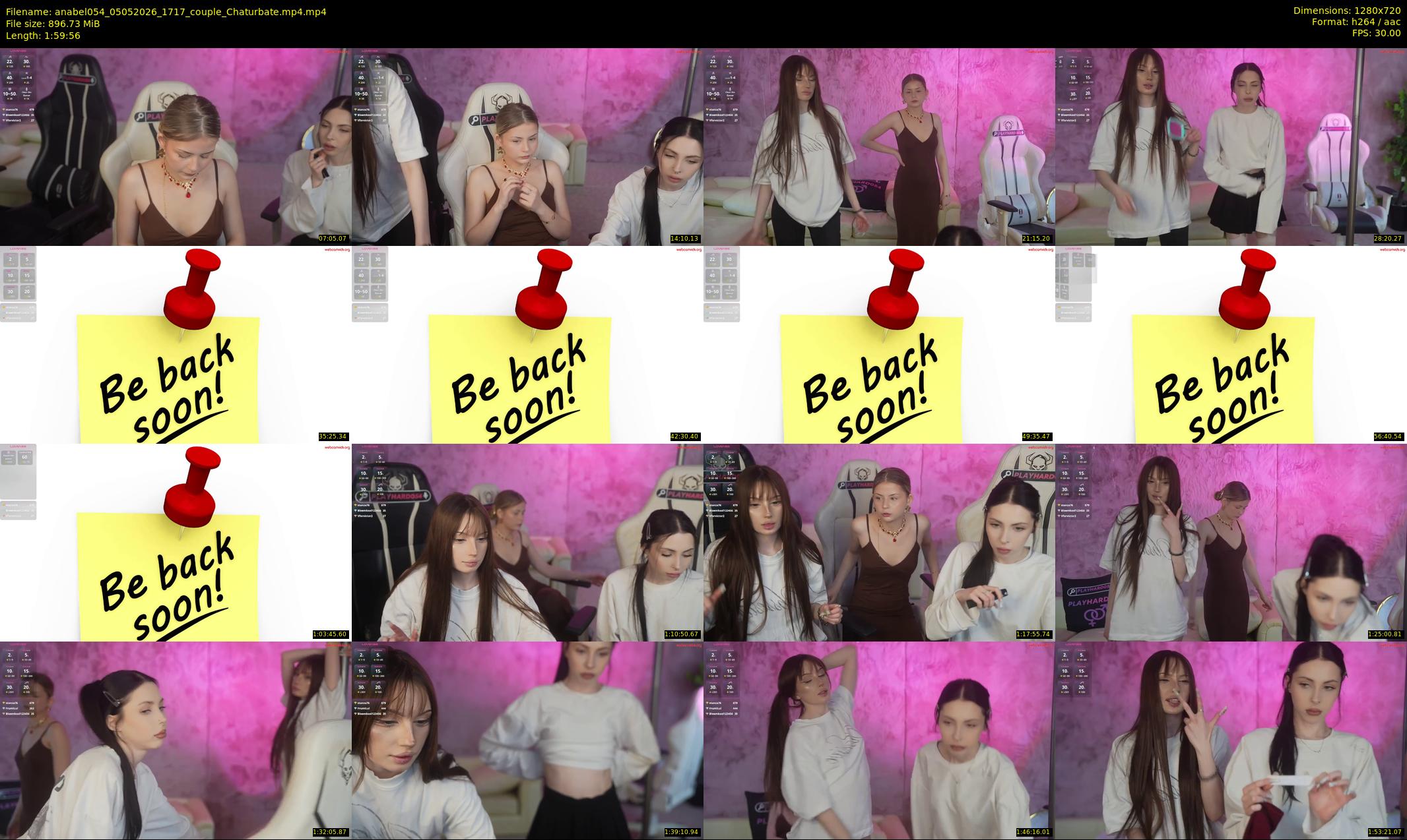 anabel054 — 120 minute Chaturbate female cam show recording, 720p, May 5, 2026