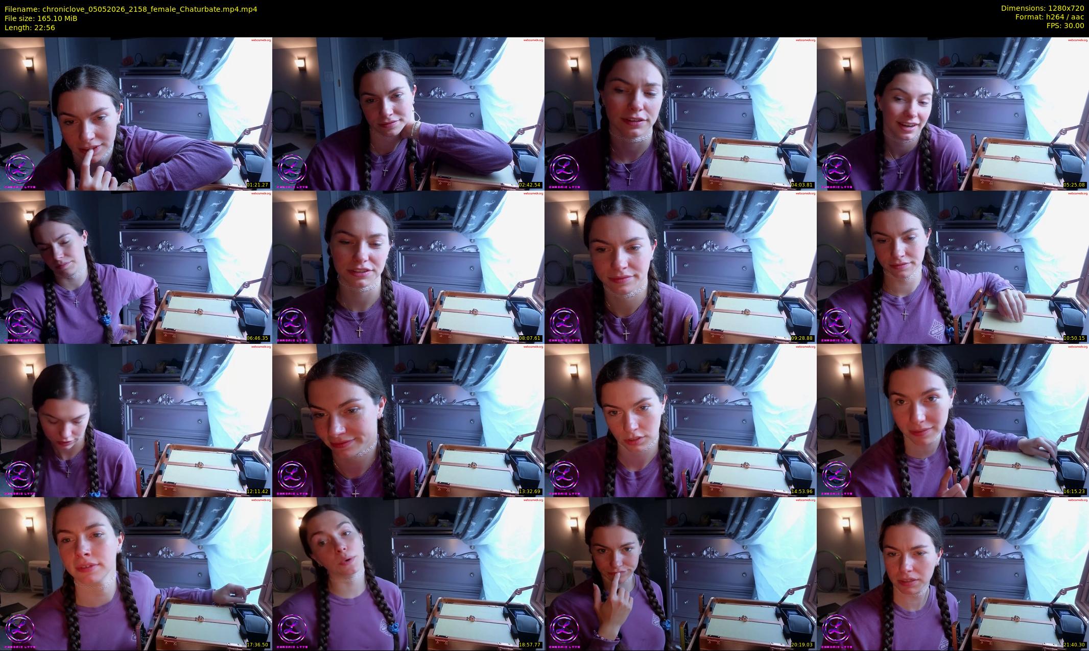 chroniclove — 23 minute Chaturbate female cam show recording, 720p, May 5, 2026