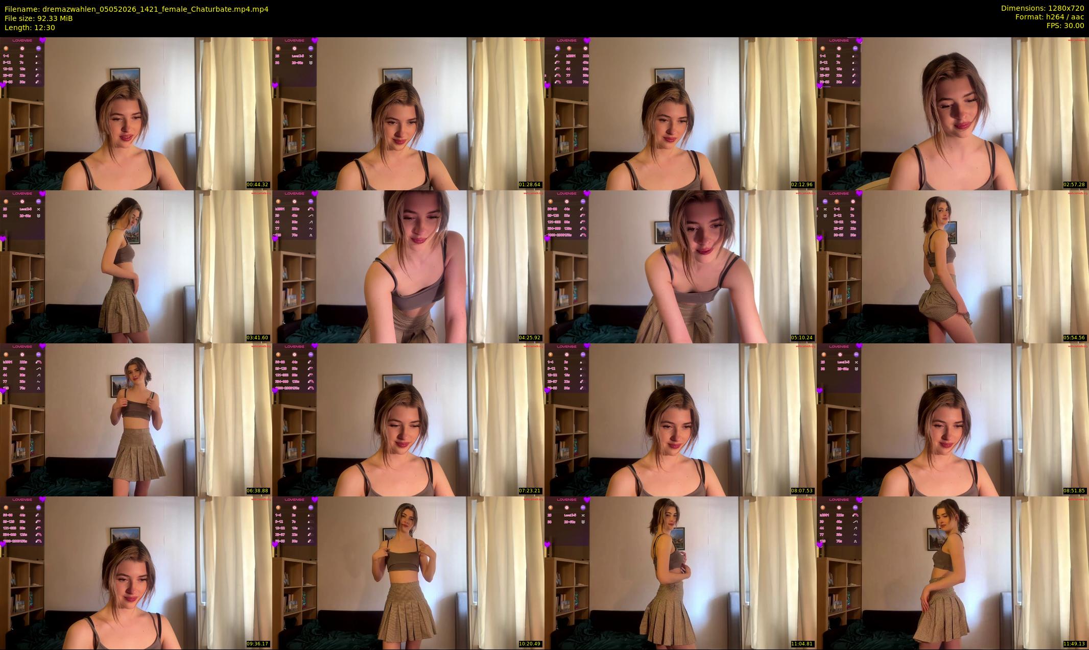dremazwahlen — 13 minute Chaturbate female cam show recording, 720p, May 5, 2026
