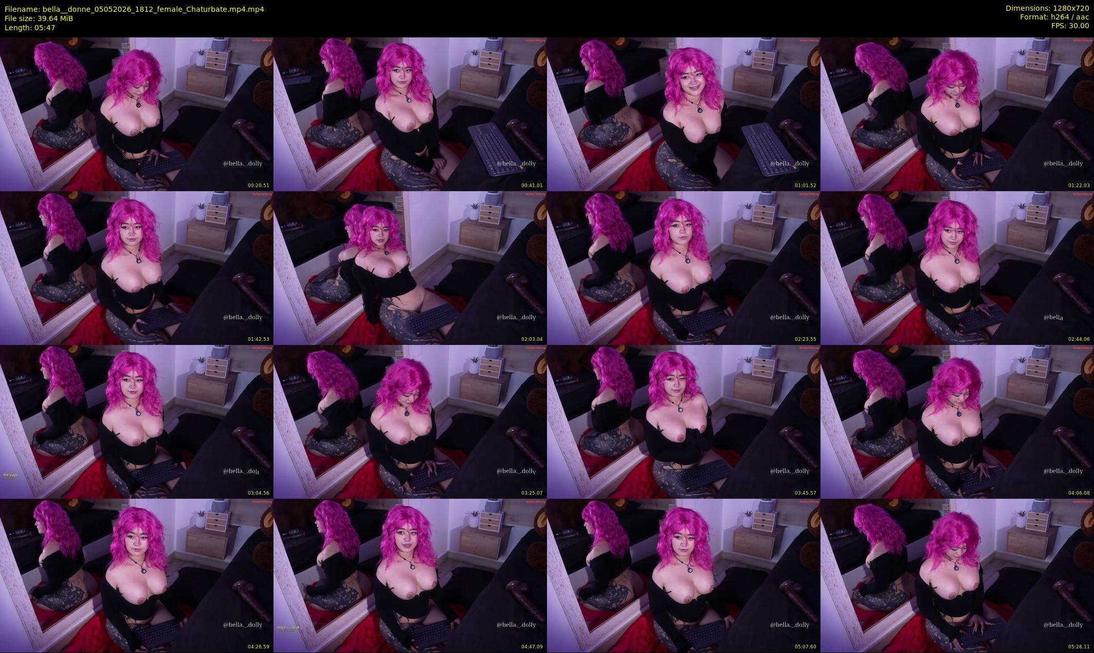 bella__donne — 6 minute Chaturbate female cam show recording, 720p, May 5, 2026