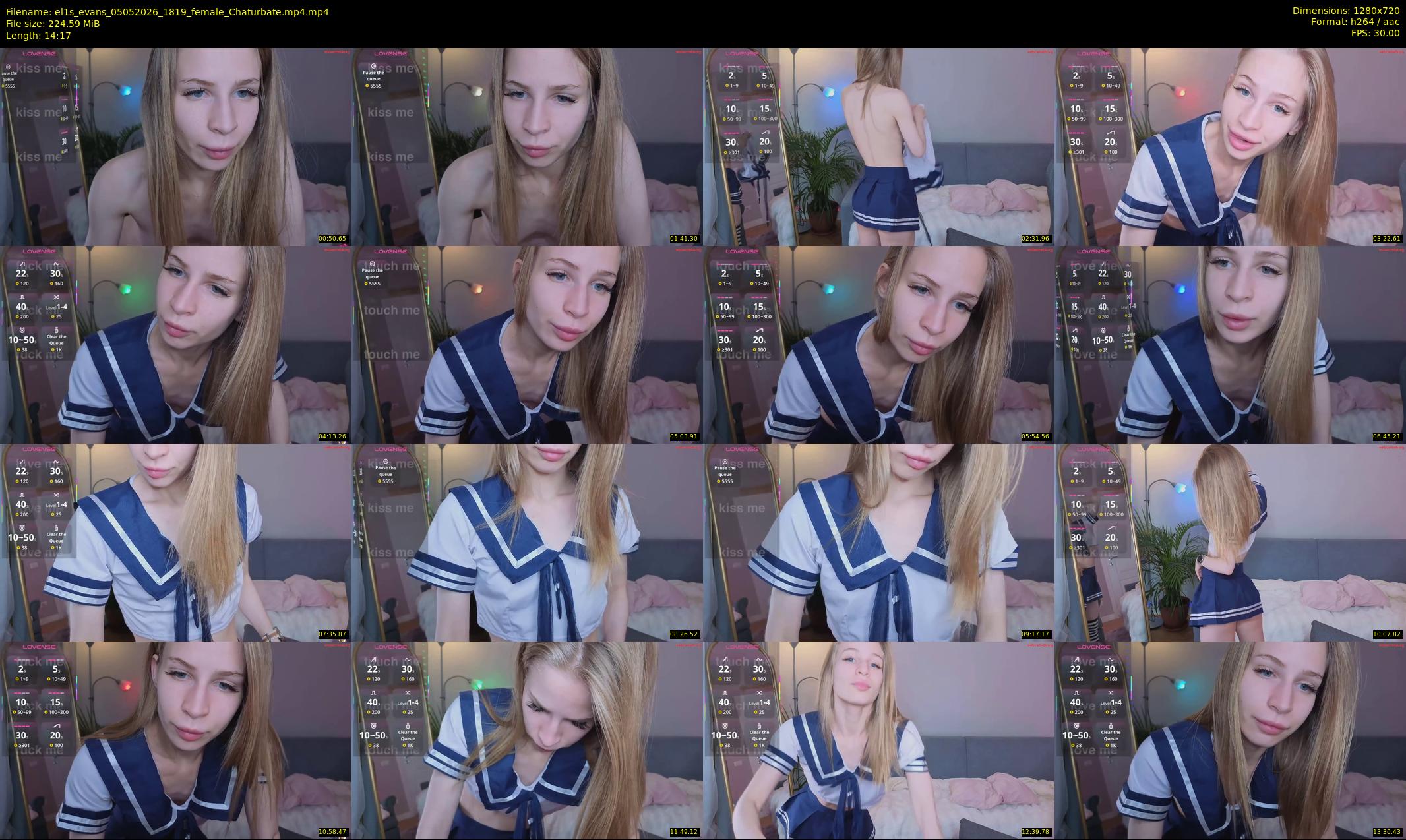 el1s_evans — 15 minute Chaturbate female cam show recording, 720p, May 5, 2026