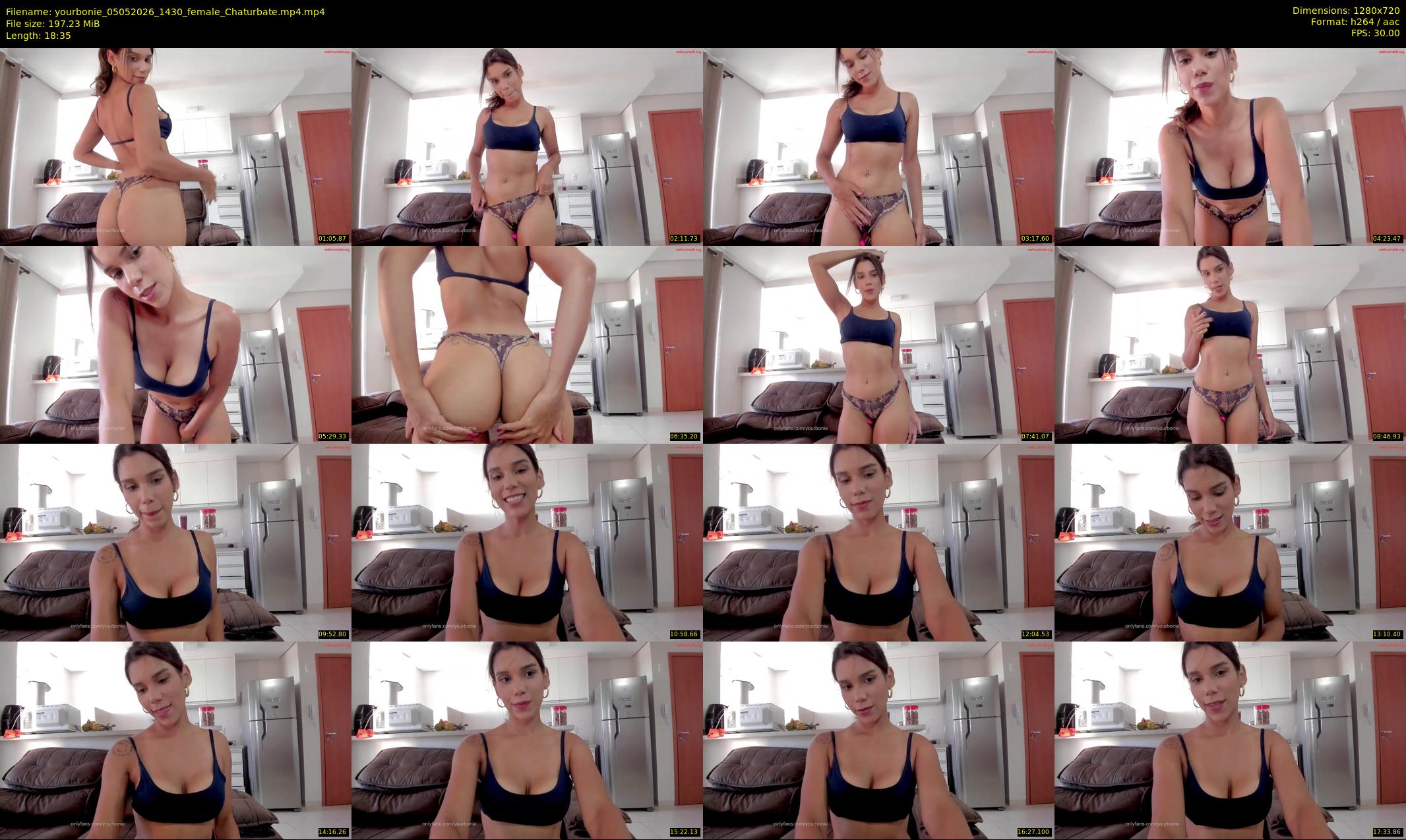 yourbonie — 19 minute Chaturbate female cam show recording, 720p, May 5, 2026
