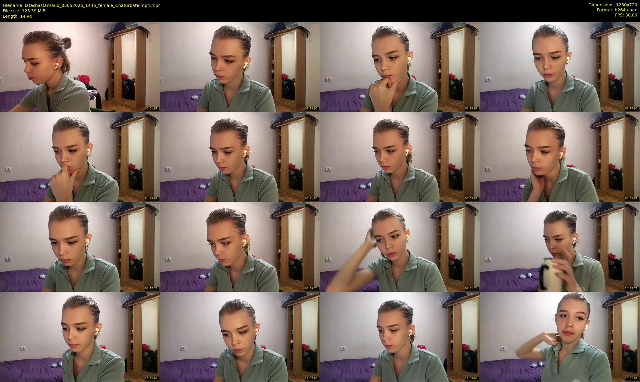 lateshastarnaud — 15 minute Chaturbate female cam show recording, 720p, May 5, 2026