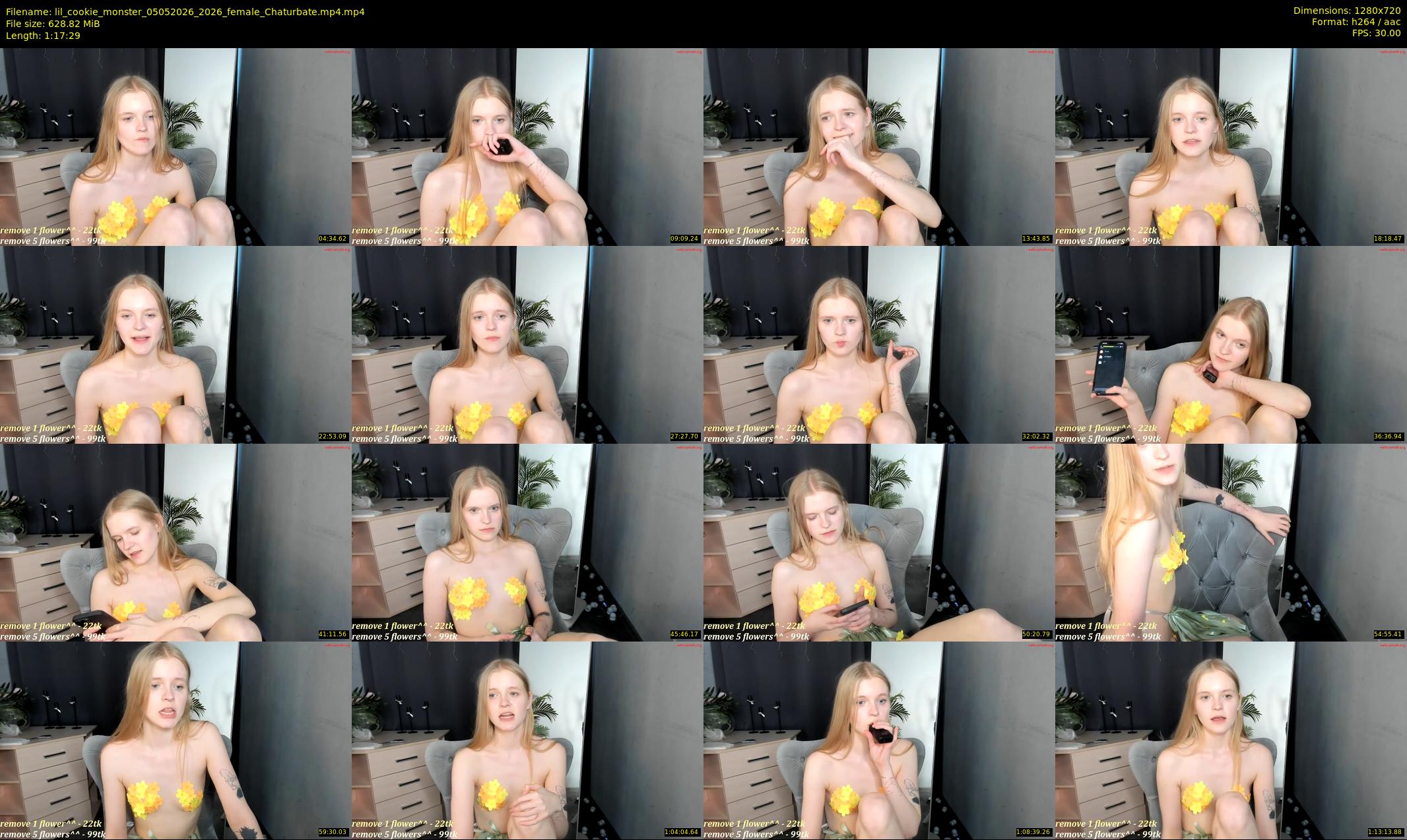 lil_cookie_monster — 78 minute Chaturbate female cam show recording, 720p, May 5, 2026