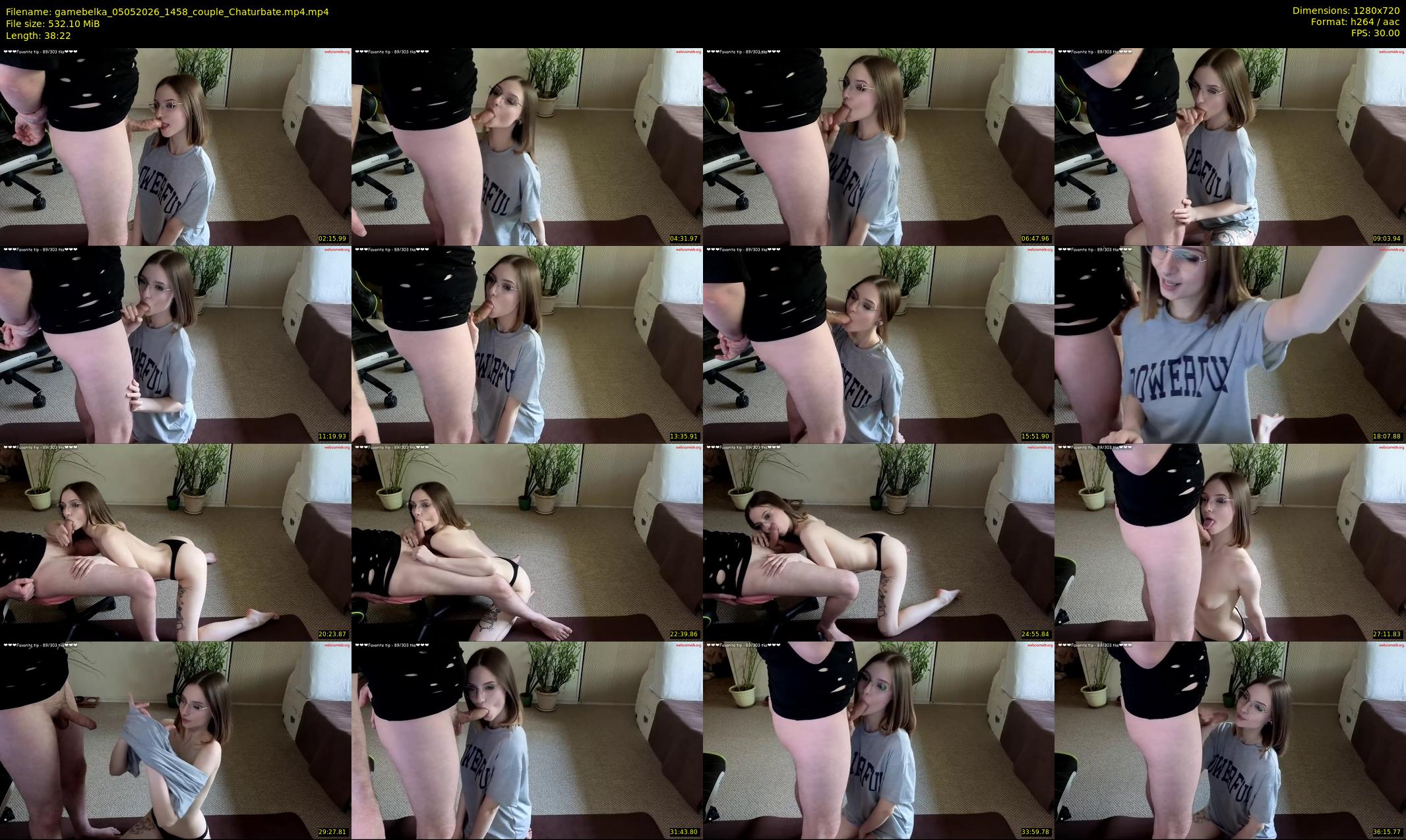 gamebelka — 39 minute Chaturbate couple cam show recording, 720p, May 5, 2026