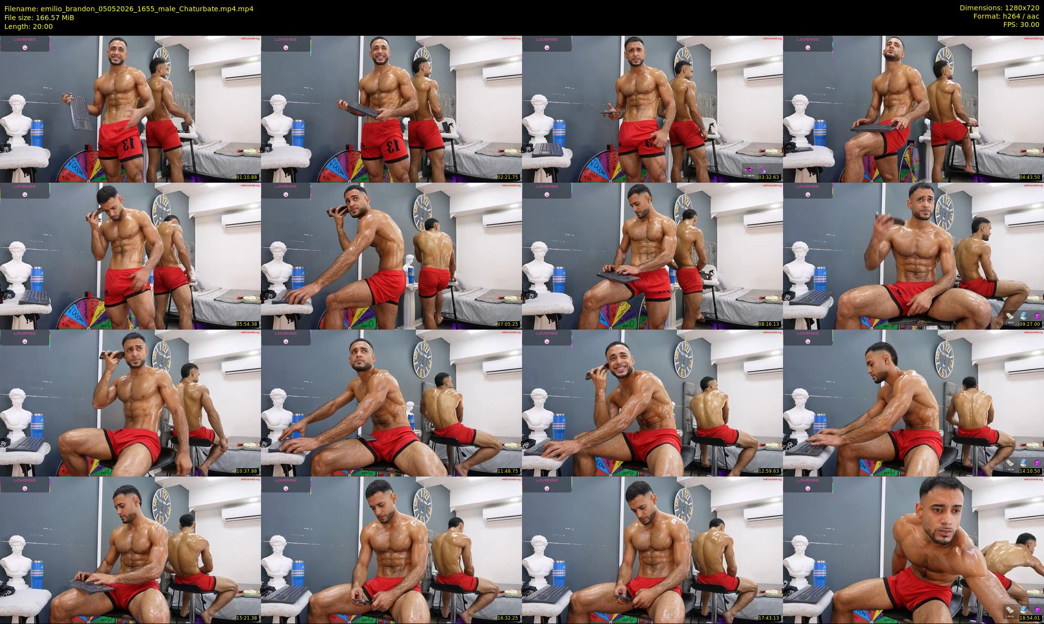 emilio_brandon — 20 minute Chaturbate male cam show recording, 720p, May 5, 2026
