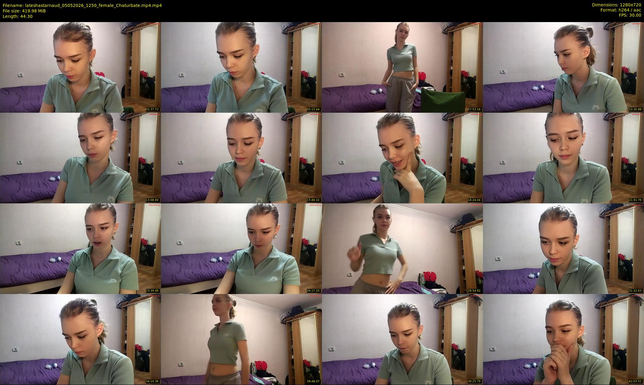 lateshastarnaud — 45 minute Chaturbate female cam show recording, 720p, May 5, 2026