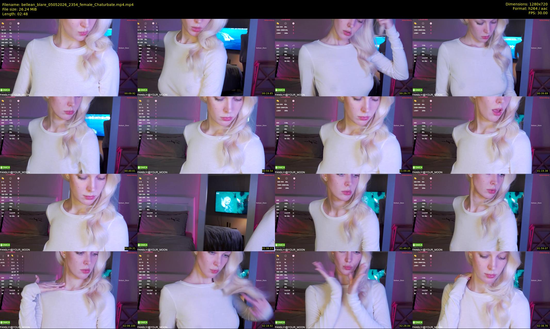 bellean_blare — 3 minute Chaturbate female cam show recording, 720p, May 5, 2026