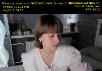 evas_soul — 120 minute Chaturbate female cam show recording, 720p, May 6, 2026