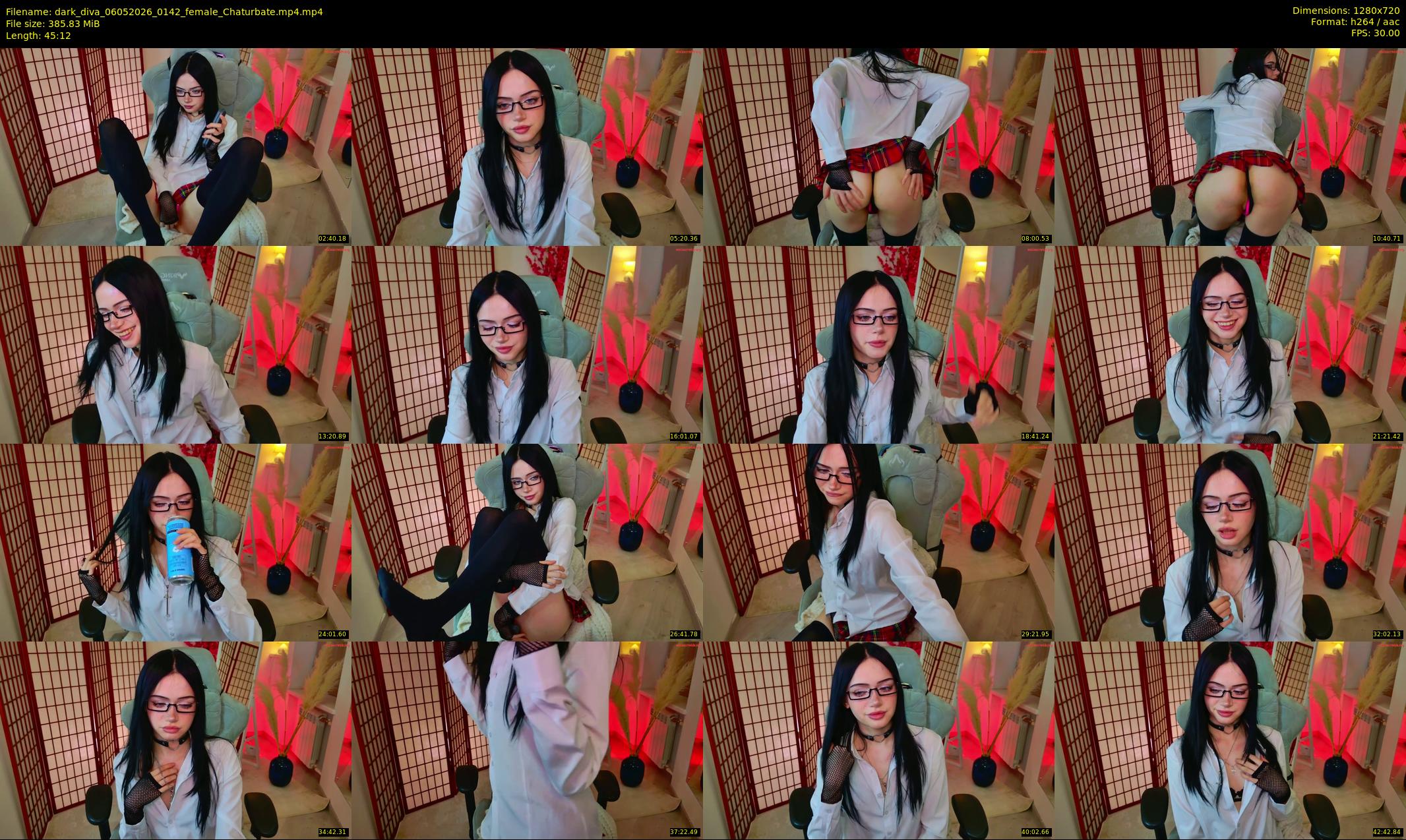 dark_diva — 46 minute Chaturbate female cam show recording, 720p, May 6, 2026