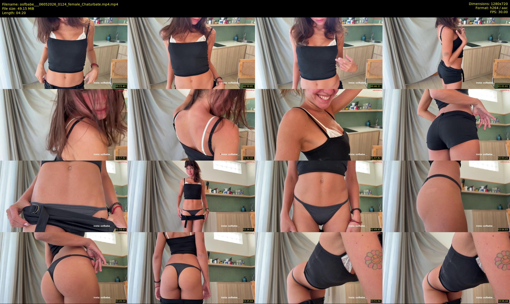 oofbabe__ — 5 minute Chaturbate female cam show recording, 720p, May 6, 2026