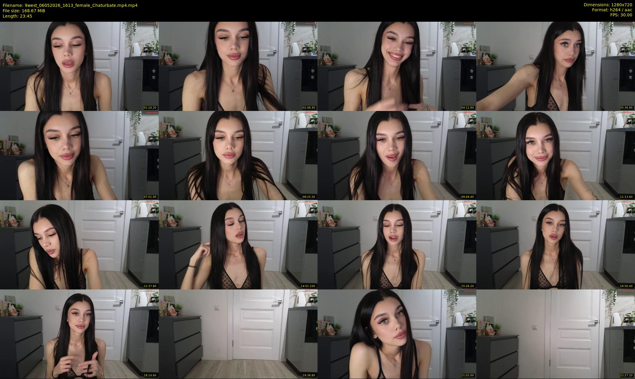 9west — 24 minute Chaturbate female cam show recording, 720p, May 6, 2026