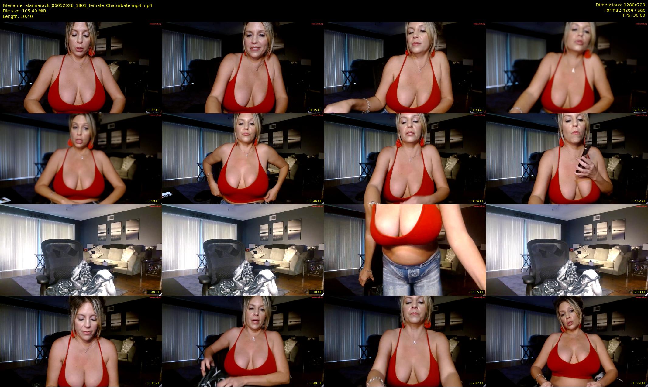 alannarack — 11 minute Chaturbate female cam show recording, 720p, May 6, 2026