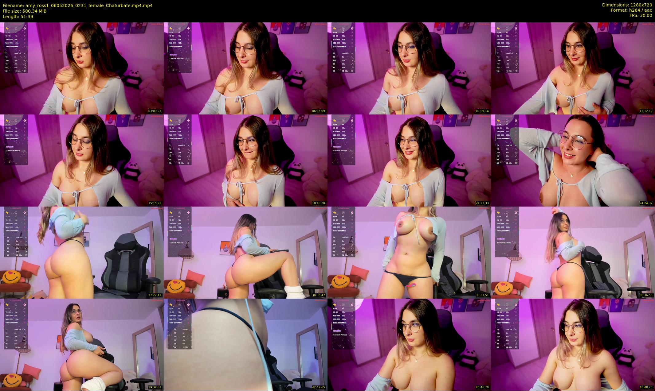 amy_ross1 — 52 minute Chaturbate female cam show recording, 720p, May 6, 2026