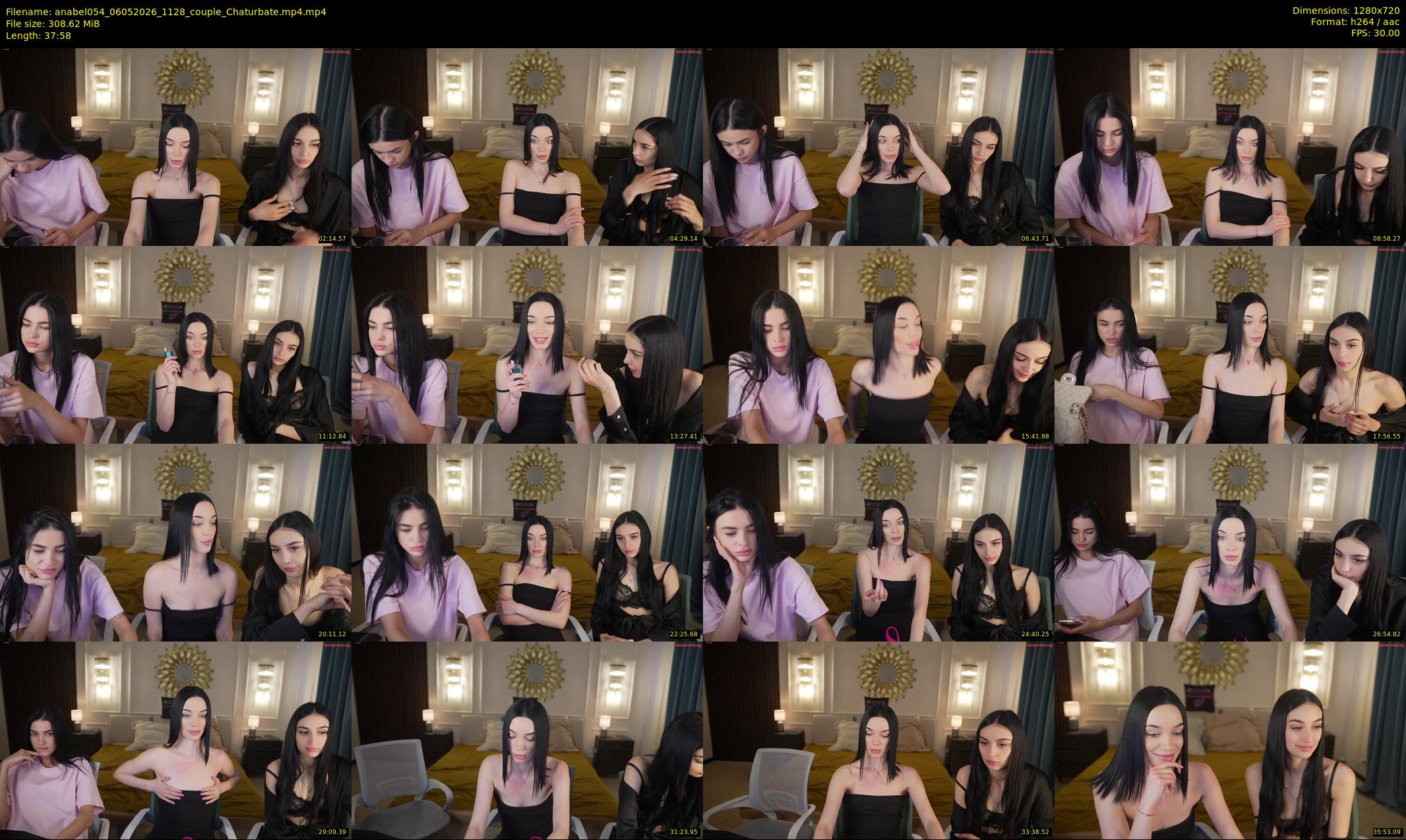 anabel054 — 38 minute Chaturbate female cam show recording, 720p, May 6, 2026
