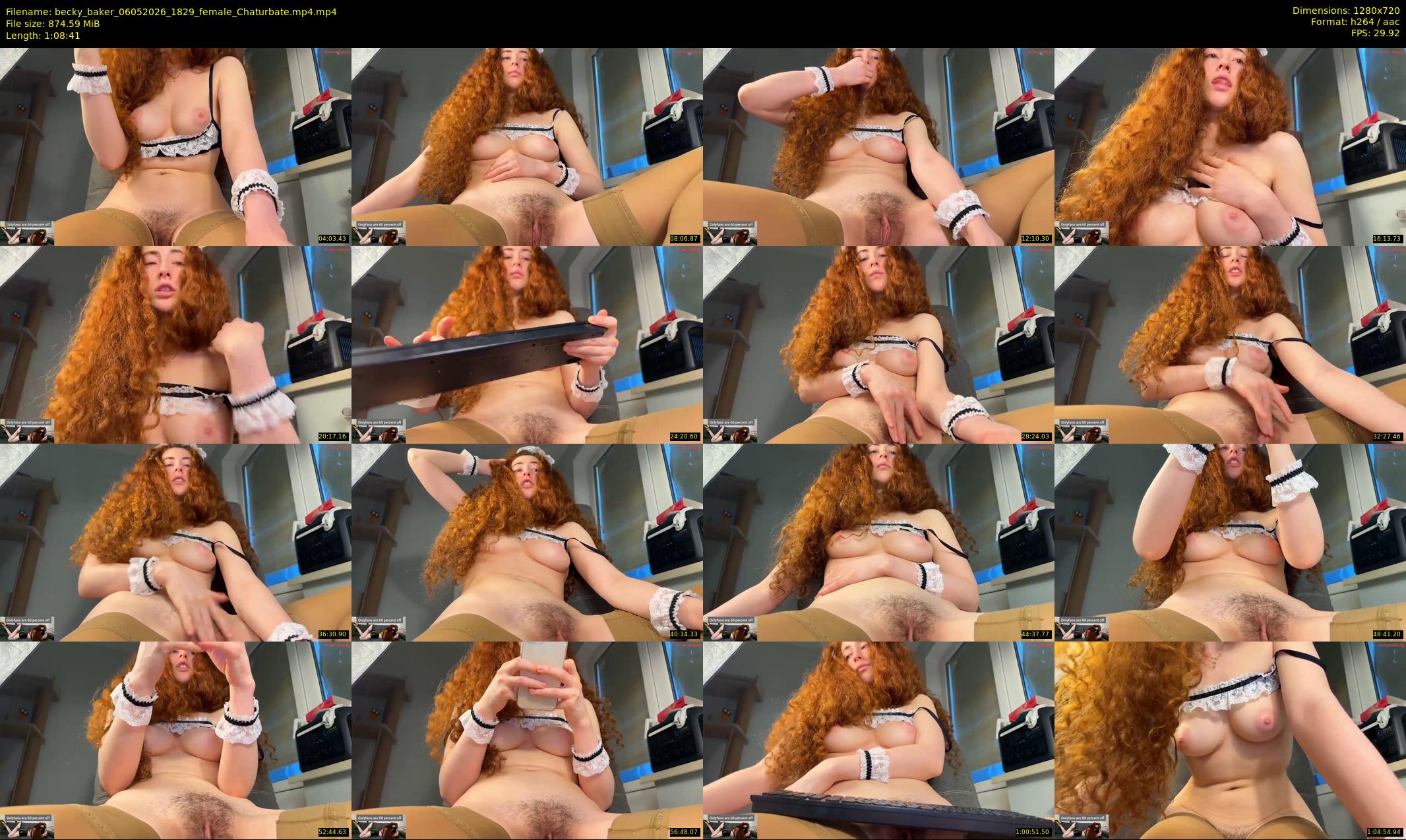 becky_baker — 69 minute Chaturbate female cam show recording, 720p, May 6, 2026