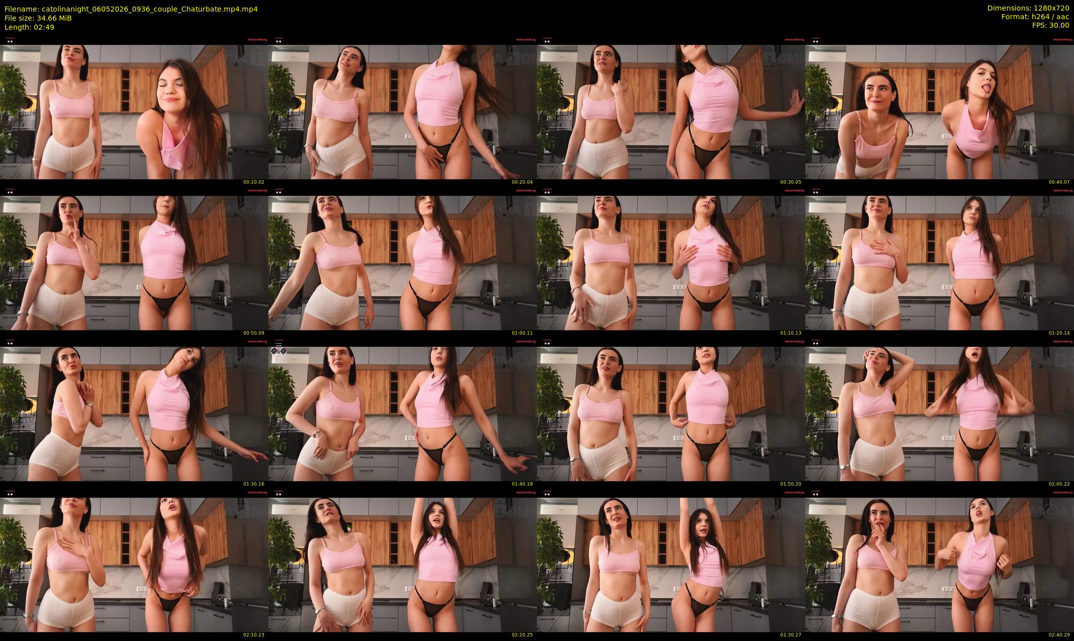 catolinanight — 3 minute Chaturbate couple cam show recording, 720p, May 6, 2026