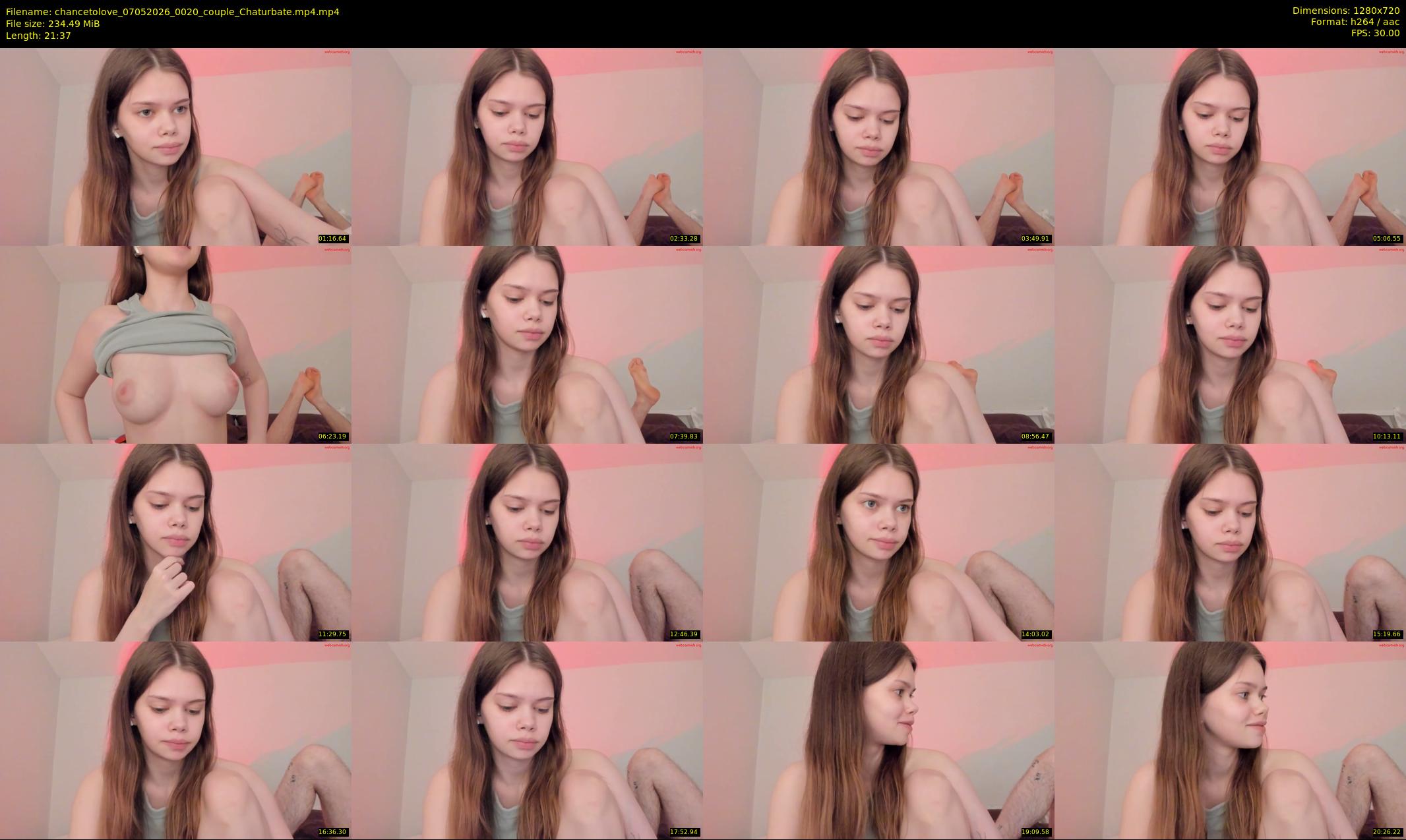 chancetolove — 22 minute Chaturbate couple cam show recording, 720p, May 7, 2026