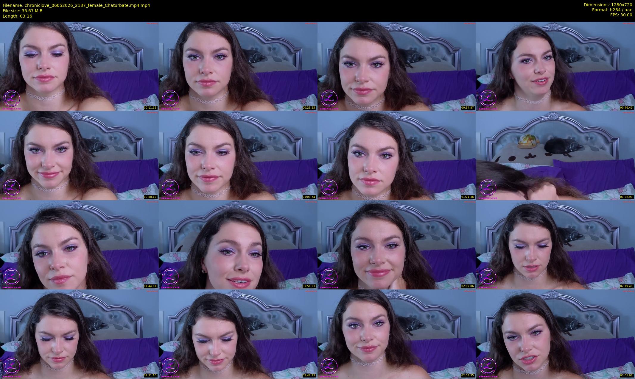 chroniclove — 4 minute Chaturbate female cam show recording, 720p, May 6, 2026