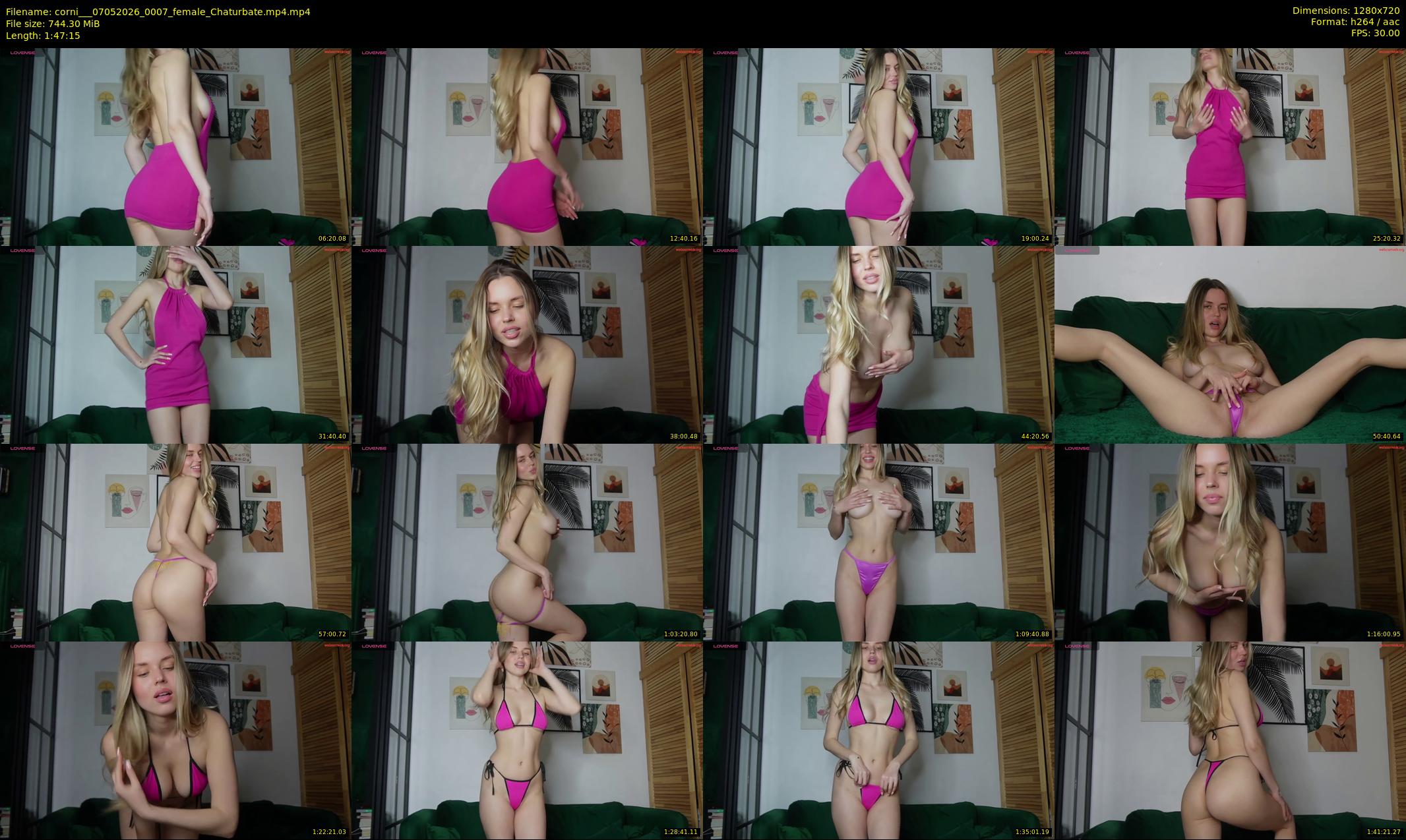 corni__ — 108 minute Chaturbate female cam show recording, 720p, May 7, 2026