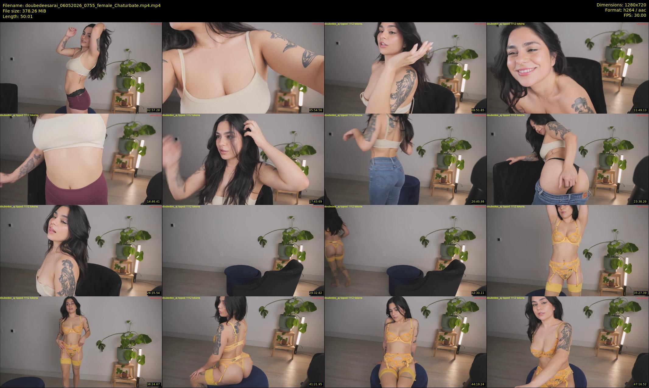 doubedeesarai — 51 minute Chaturbate female cam show recording, 720p, May 6, 2026