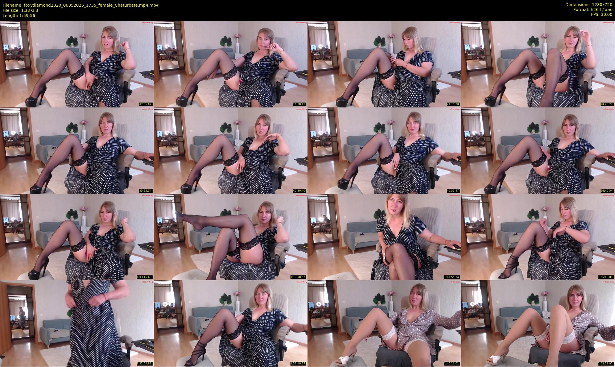 foxydiamond2020 — 120 minute Chaturbate female cam show recording, 720p, May 6, 2026