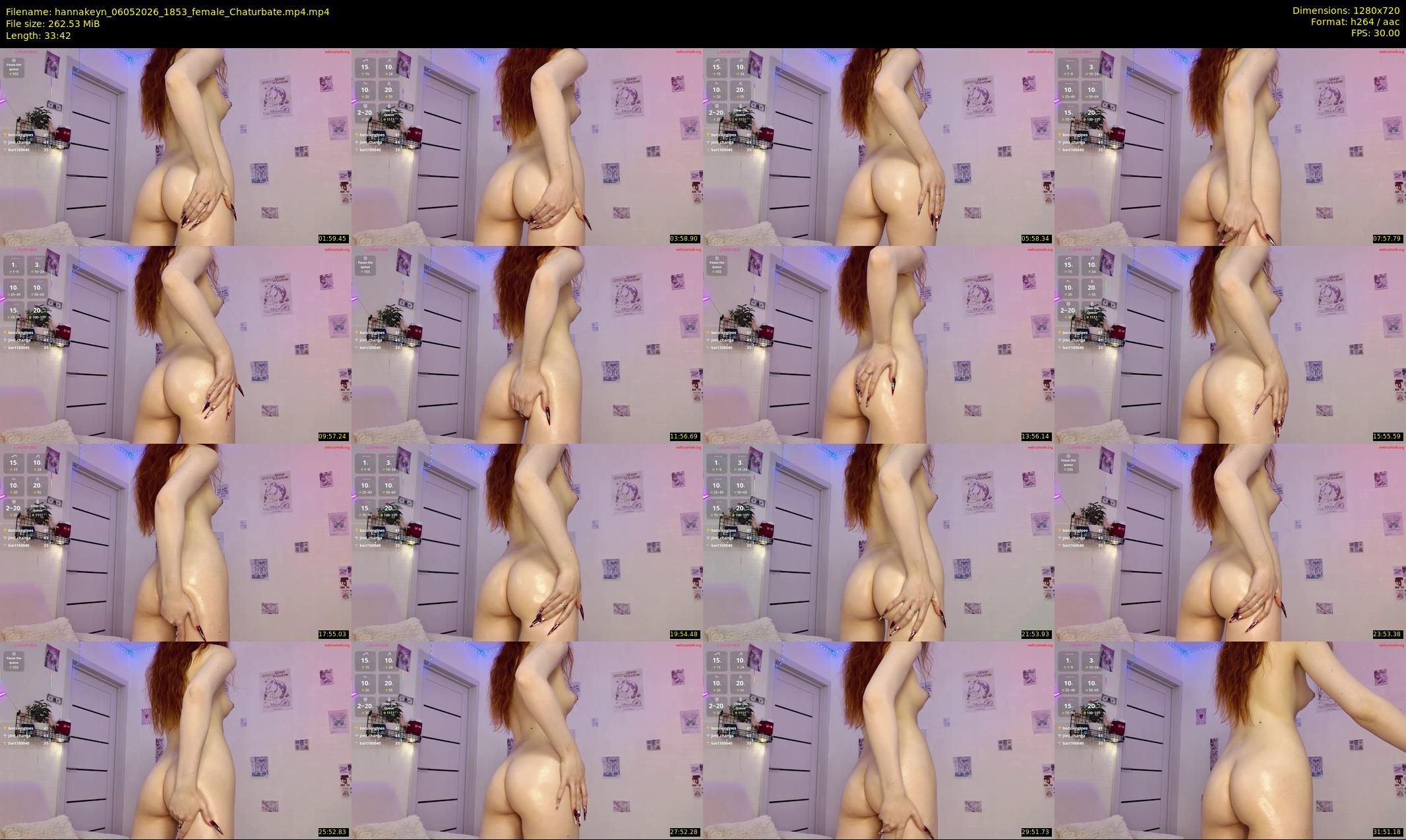 hannakeyn — 34 minute Chaturbate female cam show recording, 720p, May 6, 2026