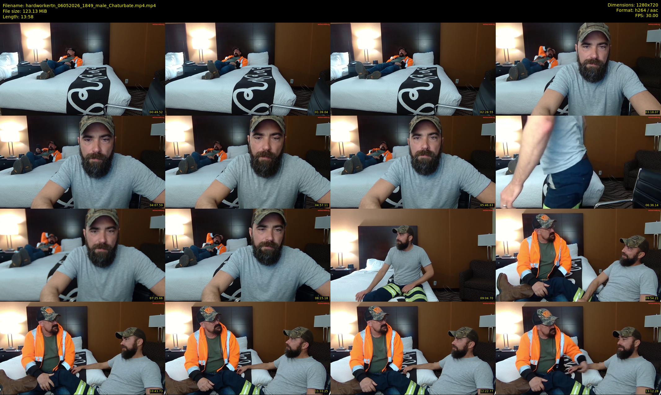 hardworkertn — 14 minute Chaturbate male cam show recording, 720p, May 6, 2026