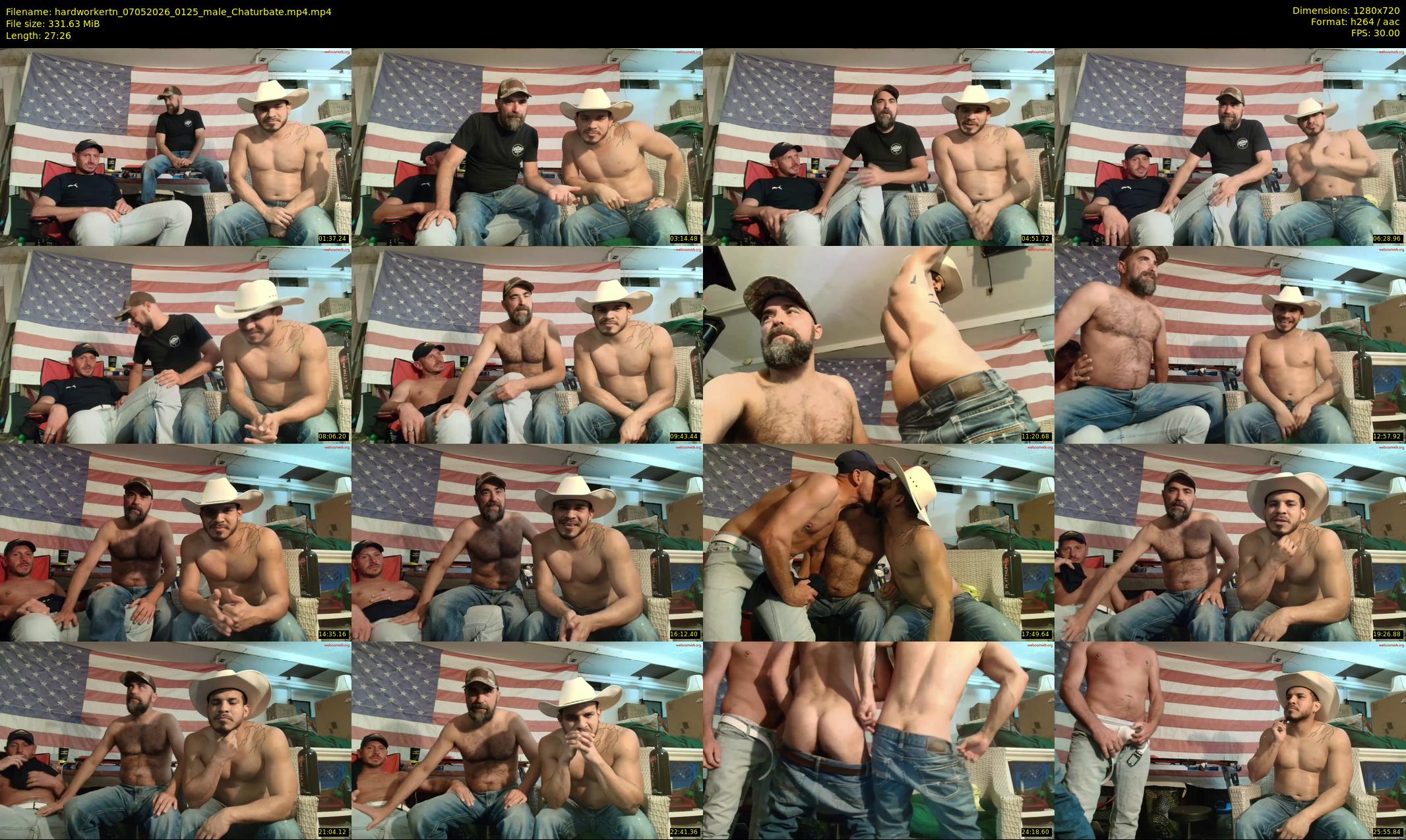 hardworkertn — 28 minute Chaturbate male cam show recording, 720p, May 7, 2026