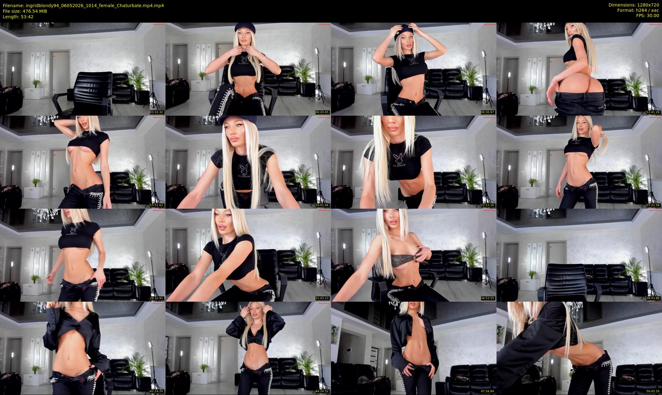 ingridblondy94 — 54 minute Chaturbate female cam show recording, 720p, May 6, 2026