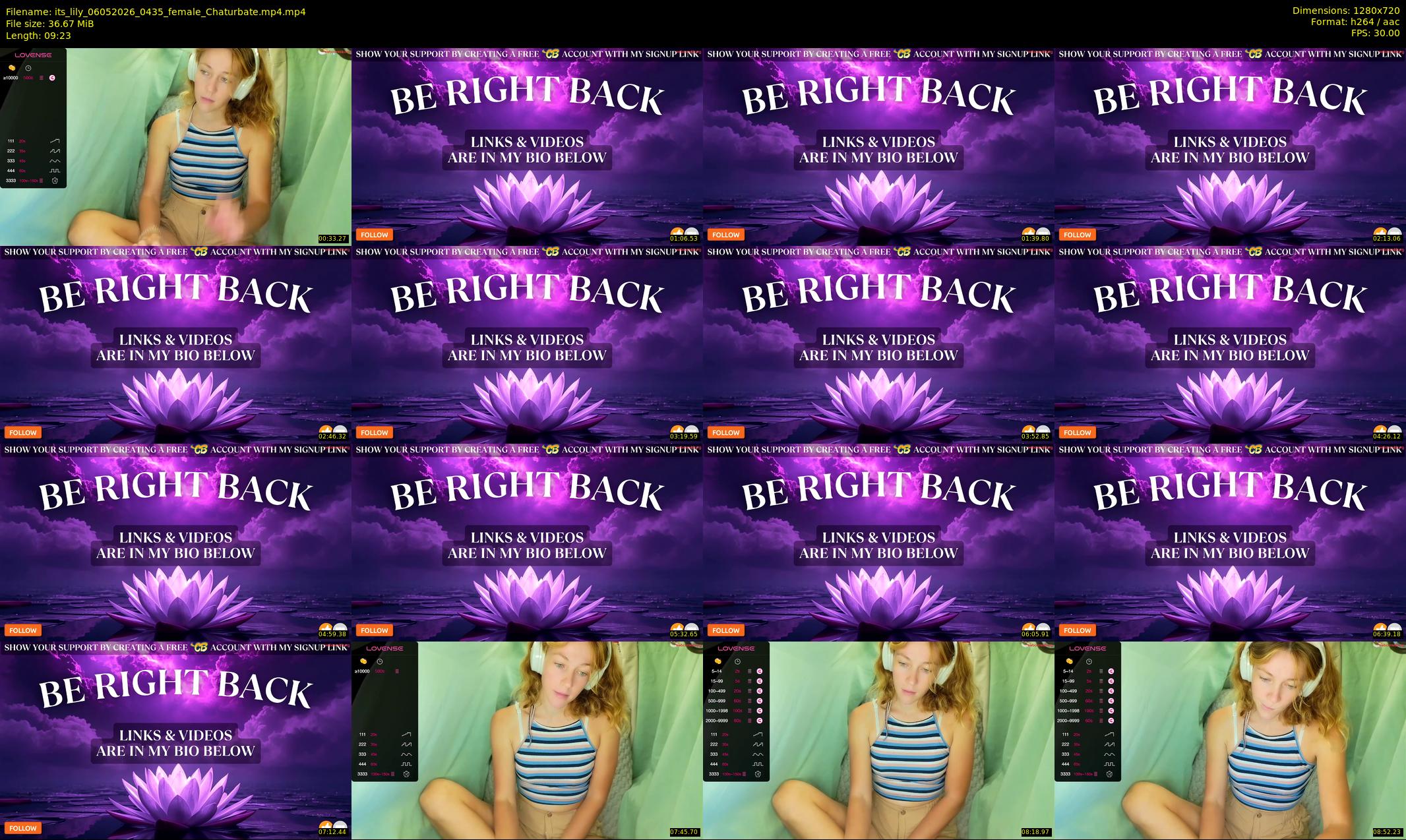 its_lily — 10 minute Chaturbate female cam show recording, 720p, May 6, 2026