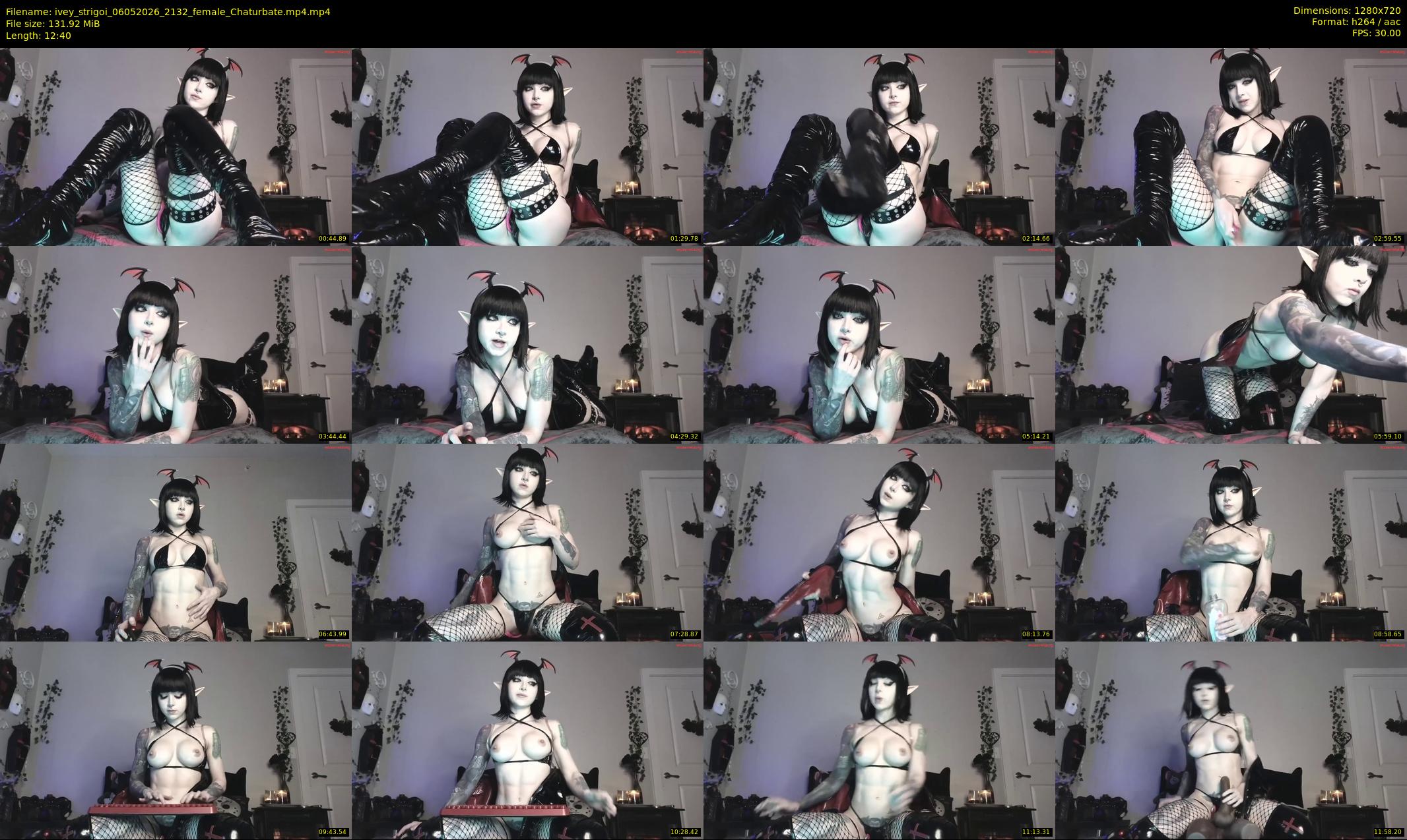 ivey_strigoi — 13 minute Chaturbate female cam show recording, 720p, May 6, 2026