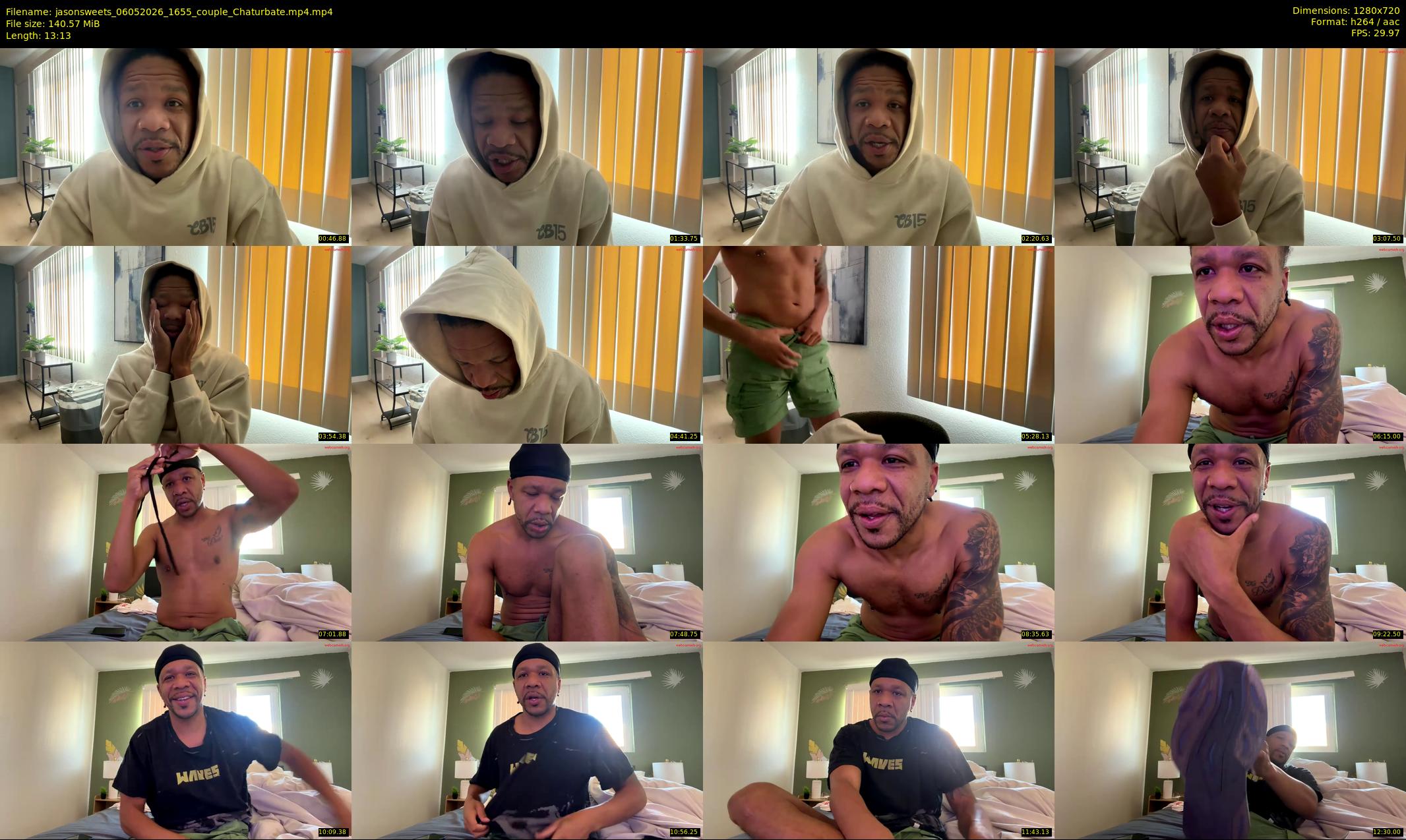 jasonsweets — 14 minute Chaturbate couple cam show recording, 720p, May 6, 2026