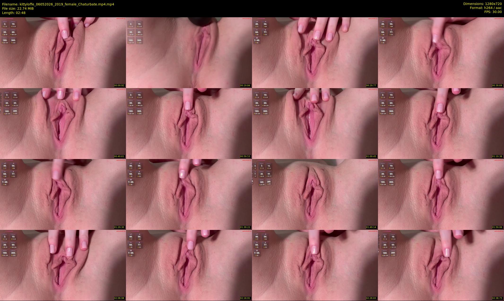 kittyloffe — 3 minute Chaturbate female cam show recording, 720p, May 6, 2026