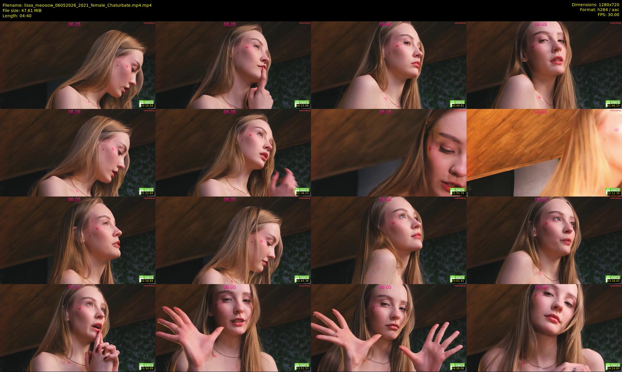 lissa_meooow — 5 minute Chaturbate female cam show recording, 720p, May 6, 2026