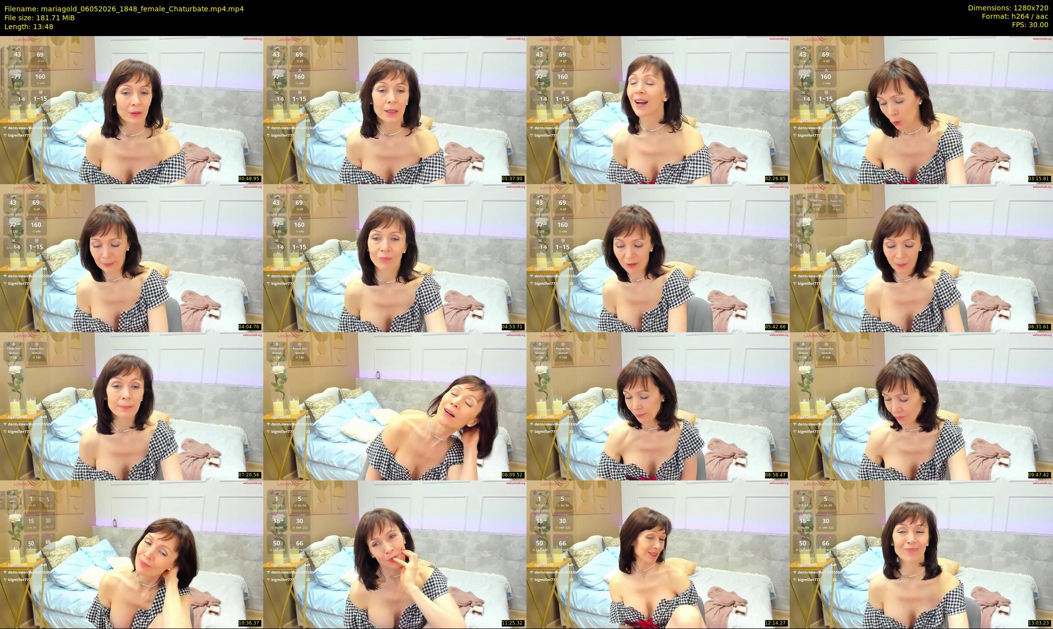 mariagold — 14 minute Chaturbate female cam show recording, 720p, May 6, 2026
