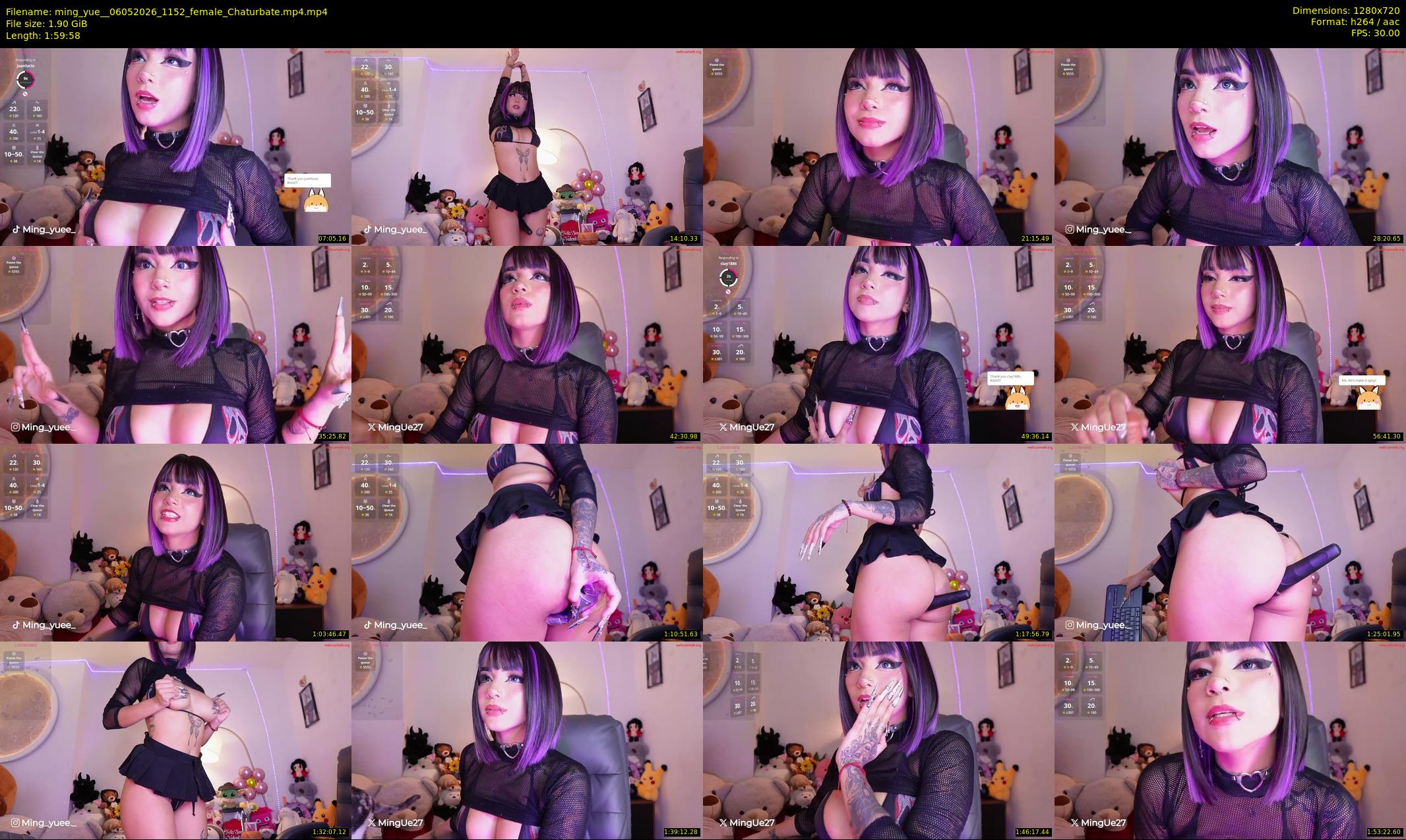 ming_yue_ — 120 minute Chaturbate female cam show recording, 720p, May 6, 2026