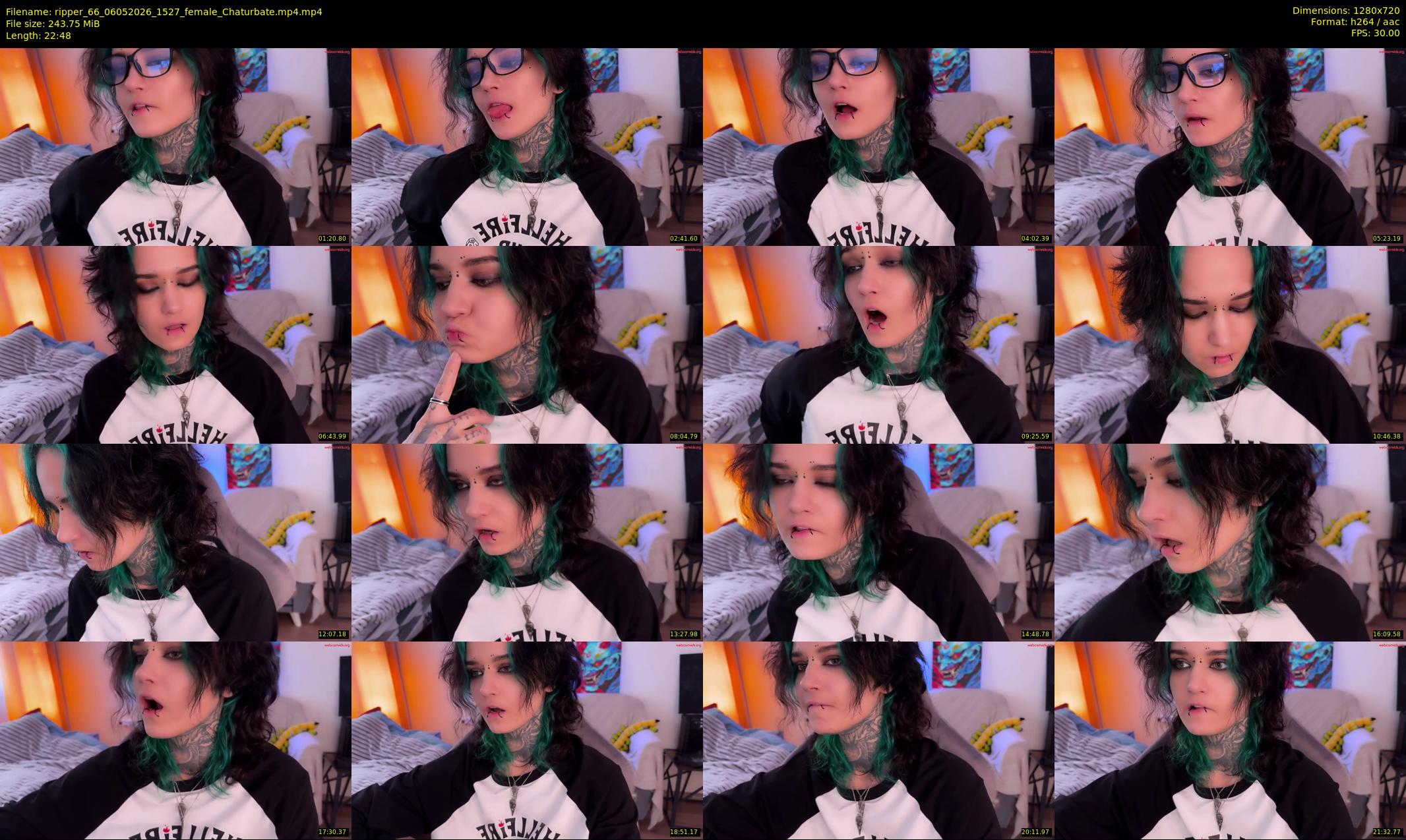 ripper_66 — 23 minute Chaturbate female cam show recording, 720p, May 6, 2026