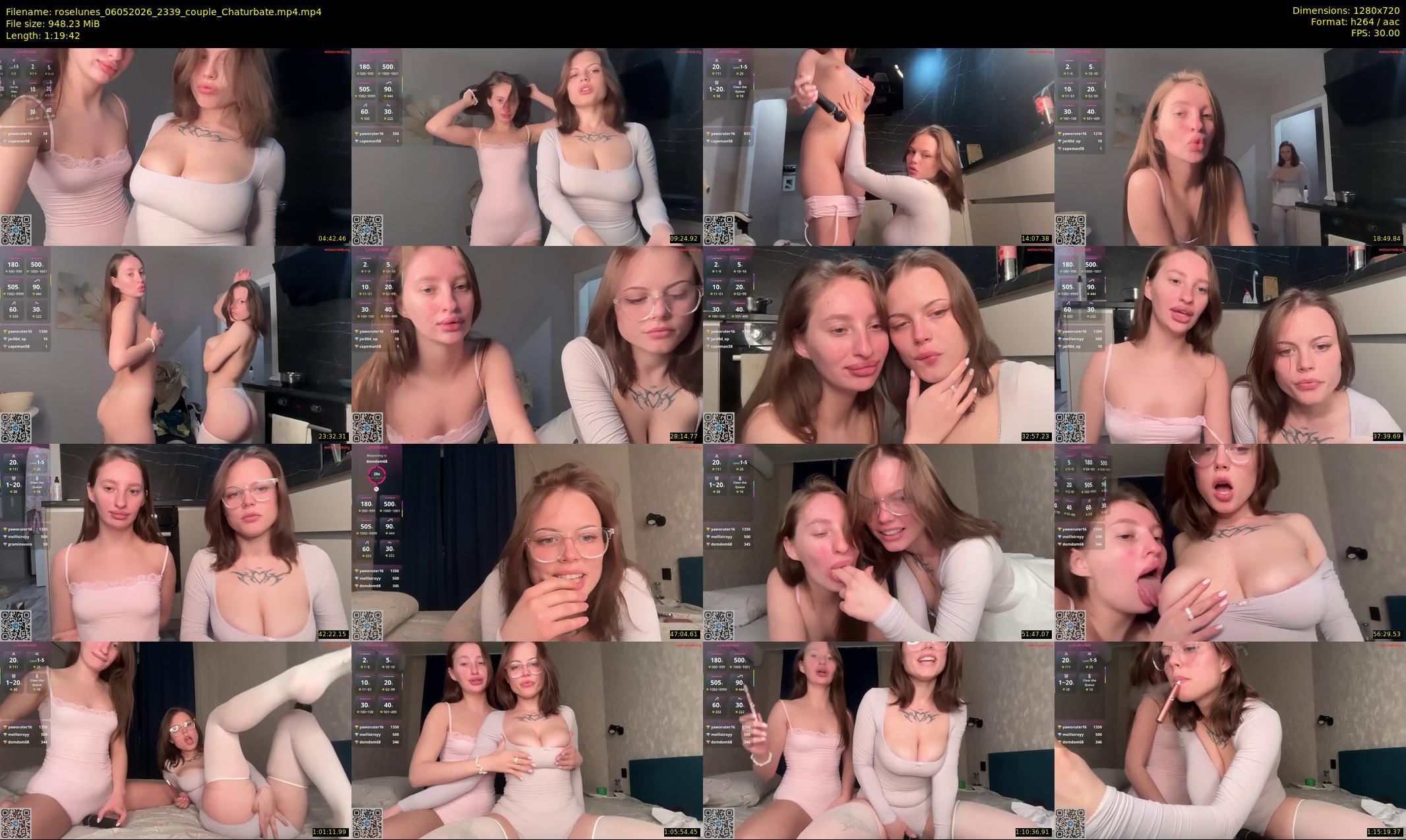 roselunes — 80 minute Chaturbate female cam show recording, 720p, May 6, 2026
