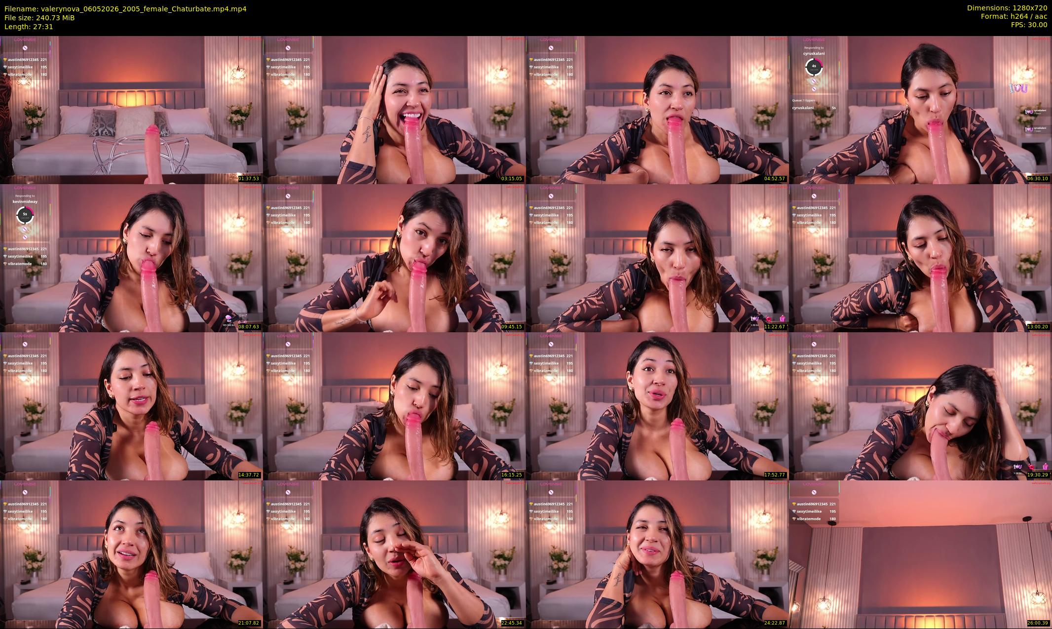 valerynova — 28 minute Chaturbate female cam show recording, 720p, May 6, 2026