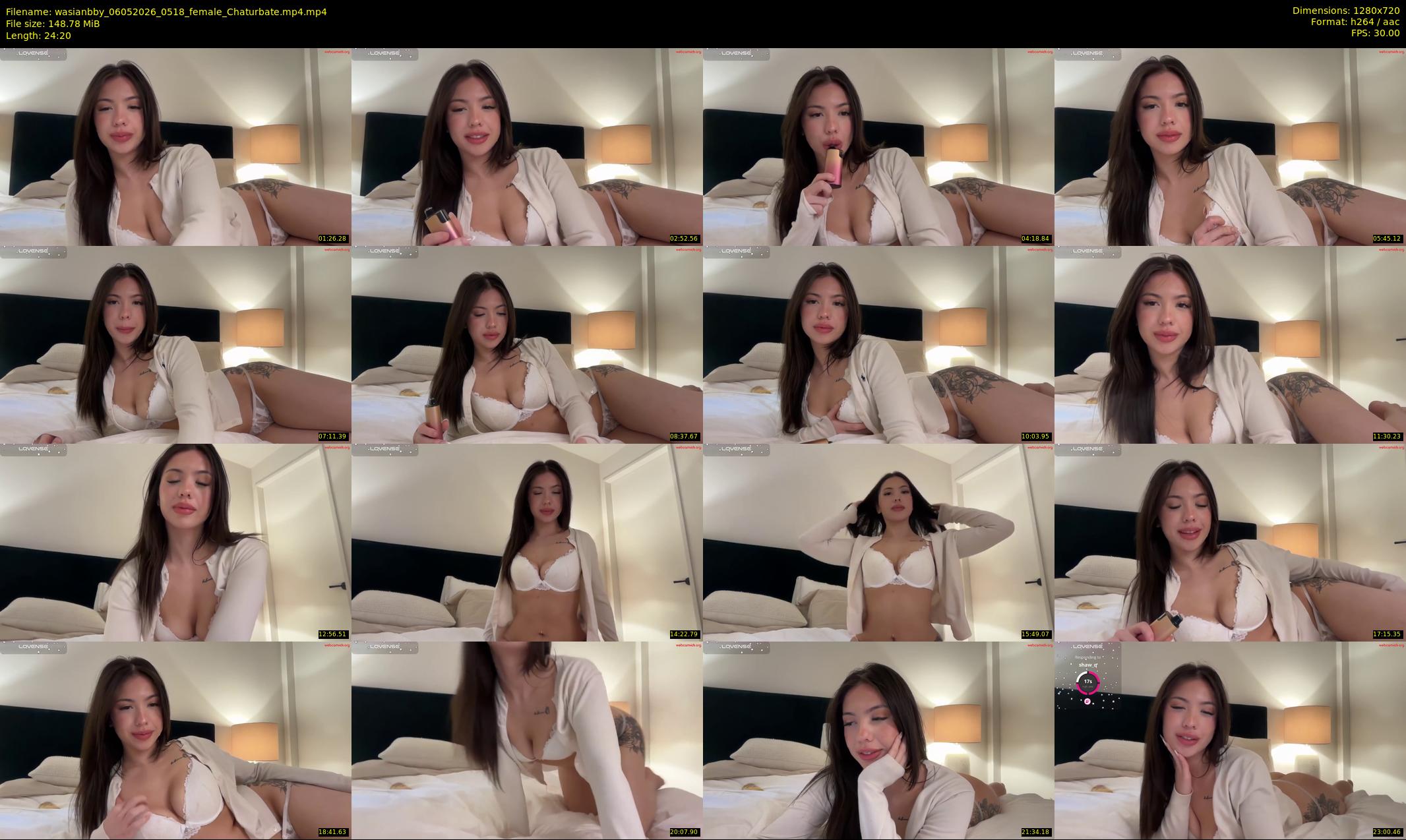 wasianbby — 25 minute Chaturbate female cam show recording, 720p, May 6, 2026