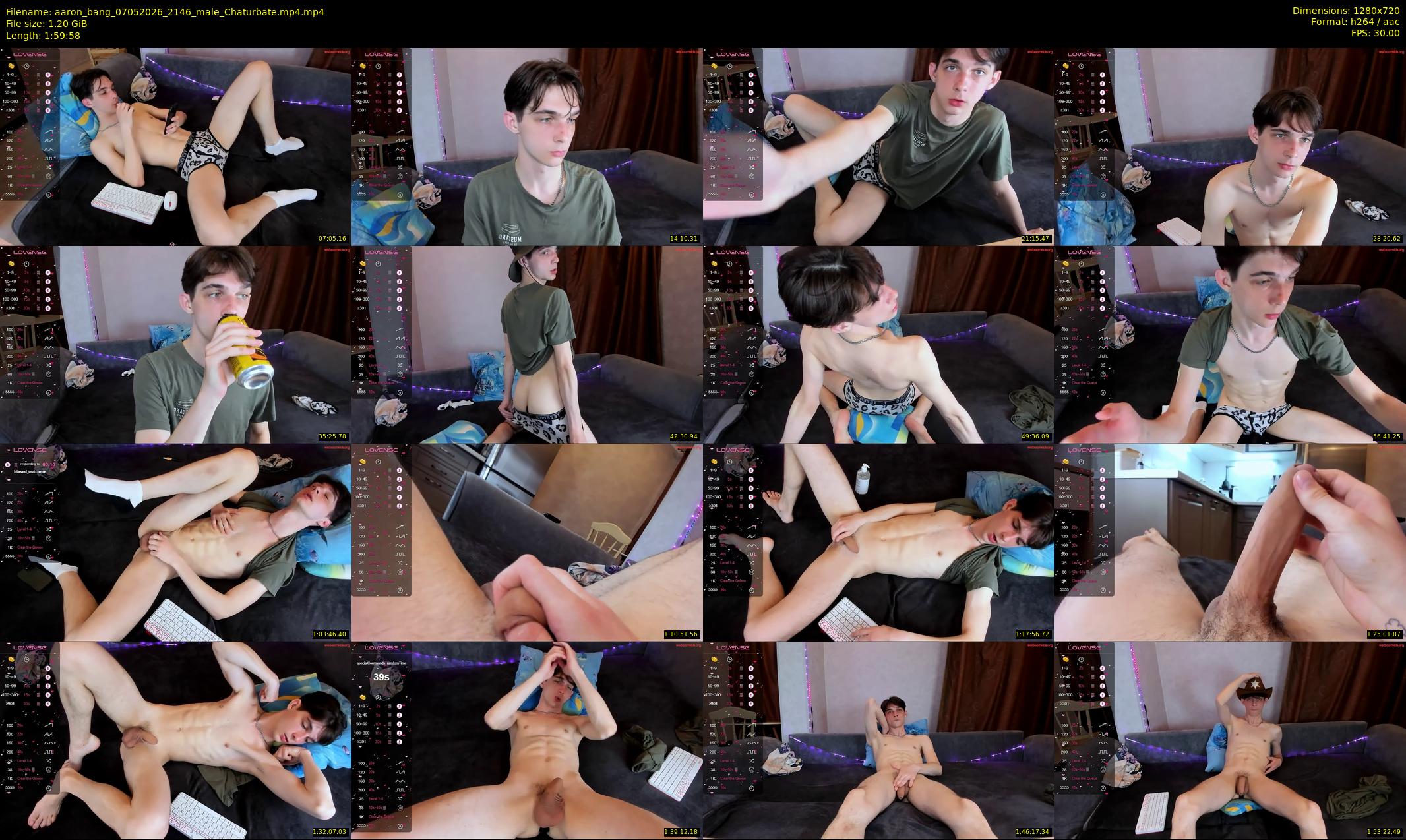 aaron_bang — 120 minute Chaturbate male cam show recording, 720p, May 7, 2026
