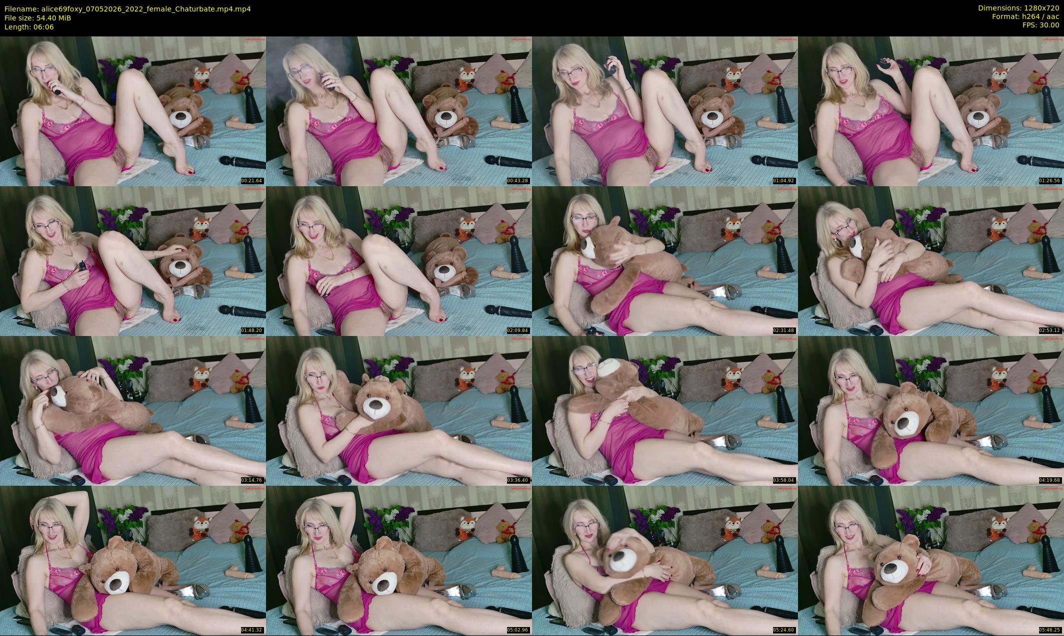 alice69foxy — 7 minute Chaturbate female cam show recording, 720p, May 7, 2026
