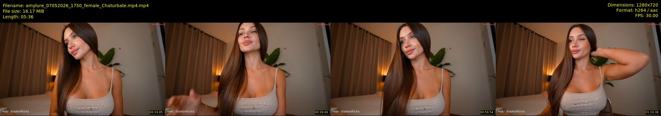 amylure — 6 minute Chaturbate female cam show recording, 720p, May 7, 2026